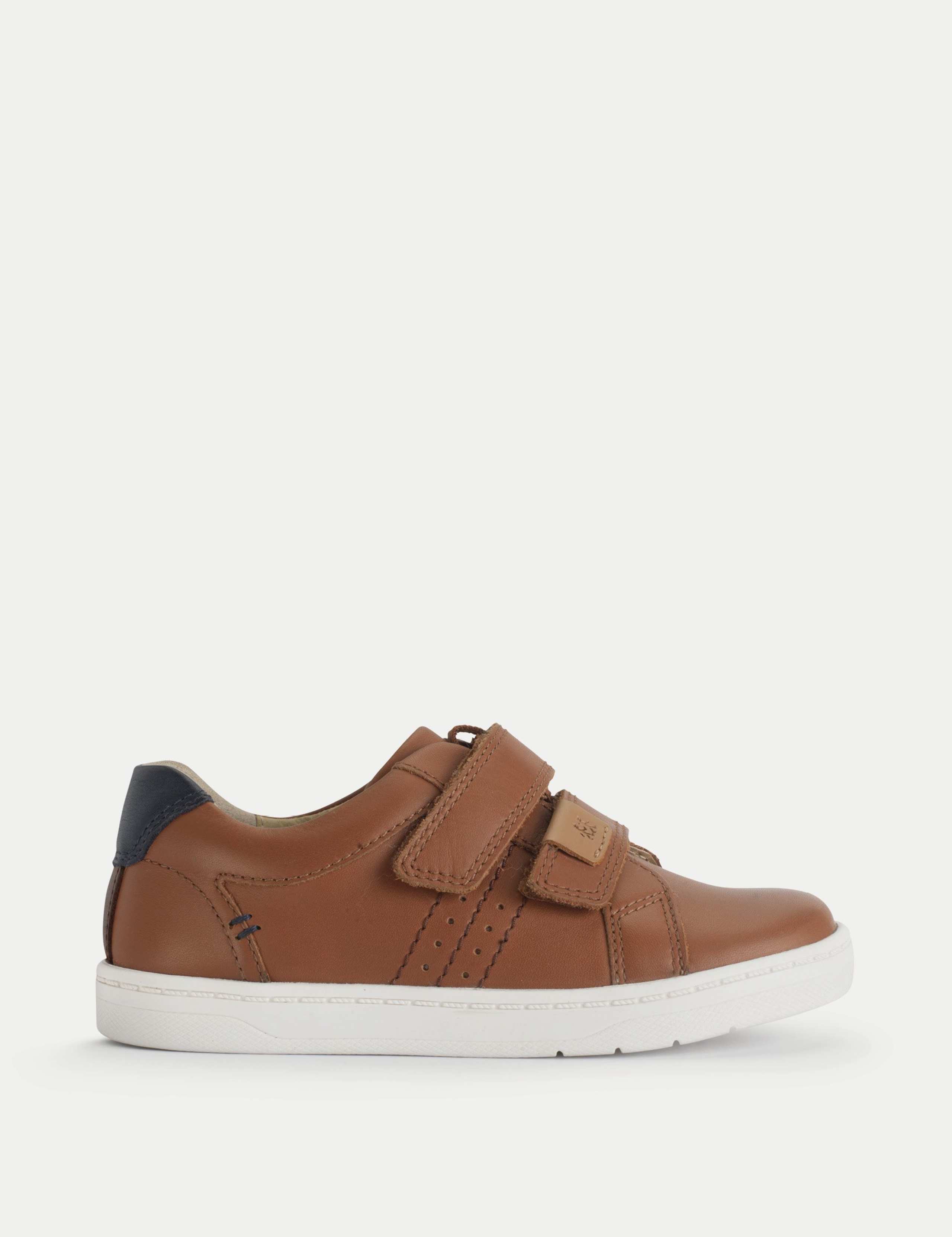 Kids' Leather Riptape Trainers (3 Small - 12½ Small)