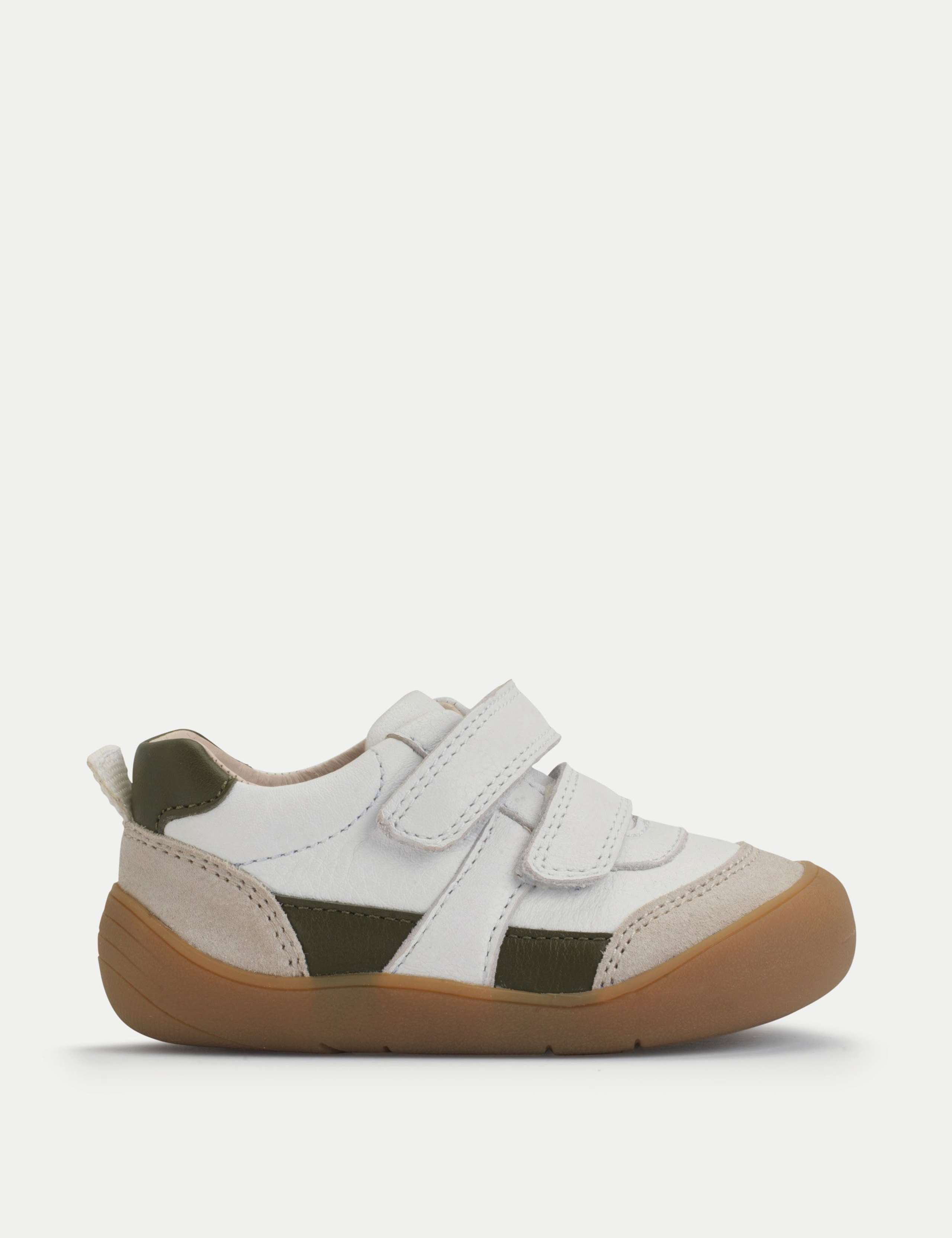 Kids' Leather Riptape Trainers (3 Small - 7 Small)