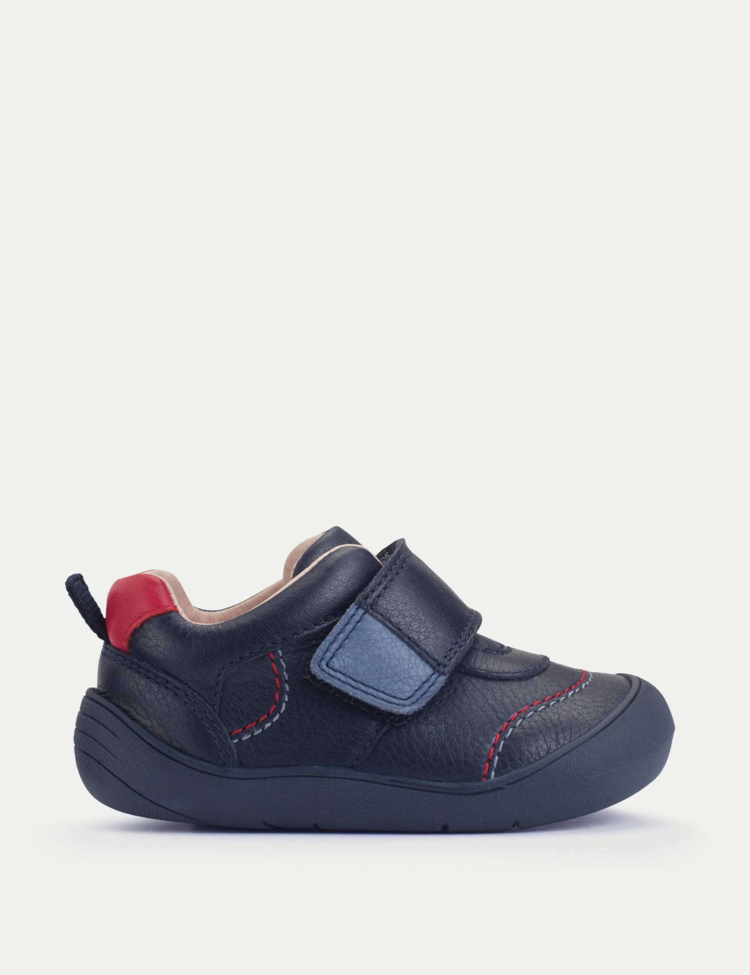 Kids' Leather Riptape Trainers (3 Small - 7 Small)