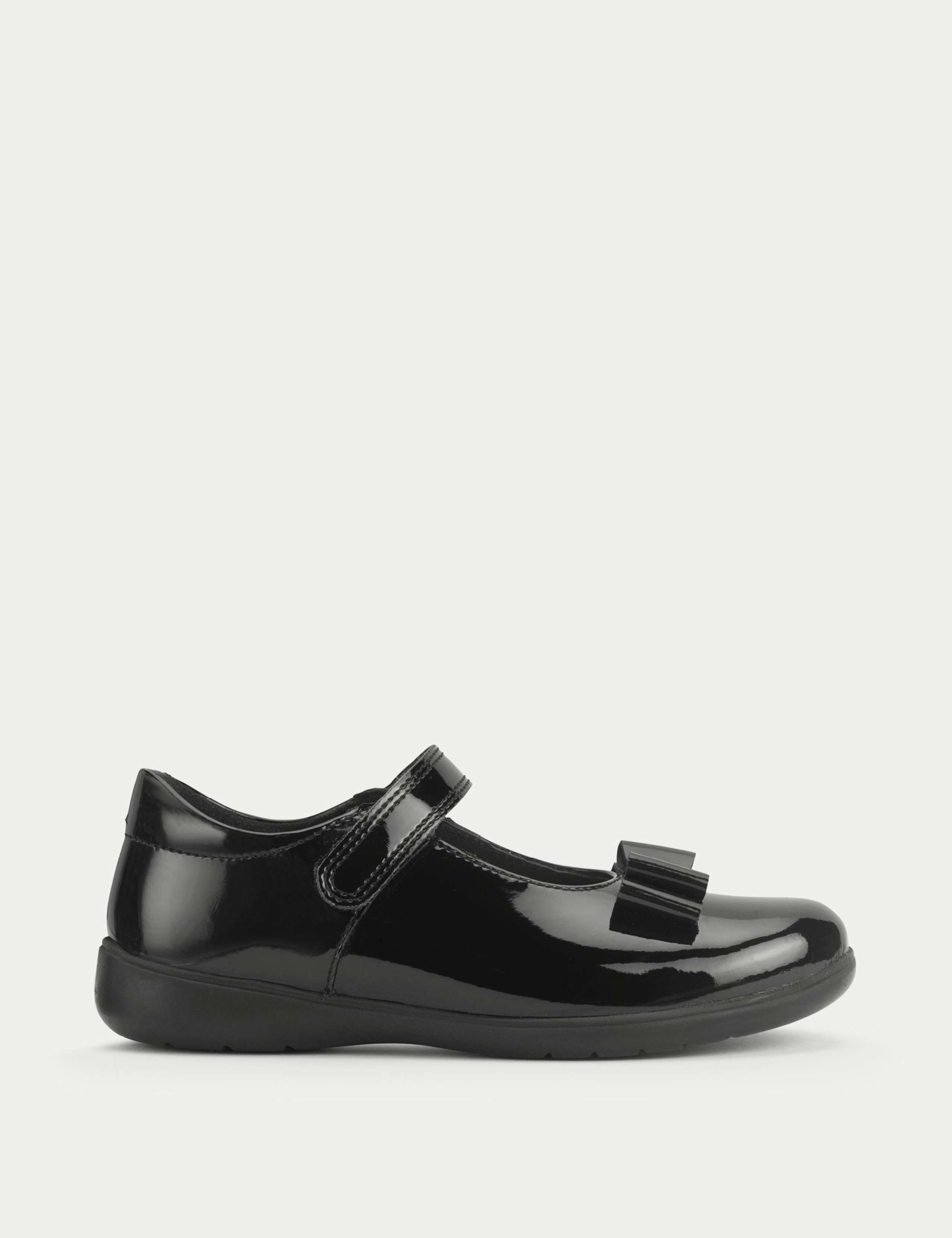 Patent Riptape School Shoes (9 Small - 3 Large)