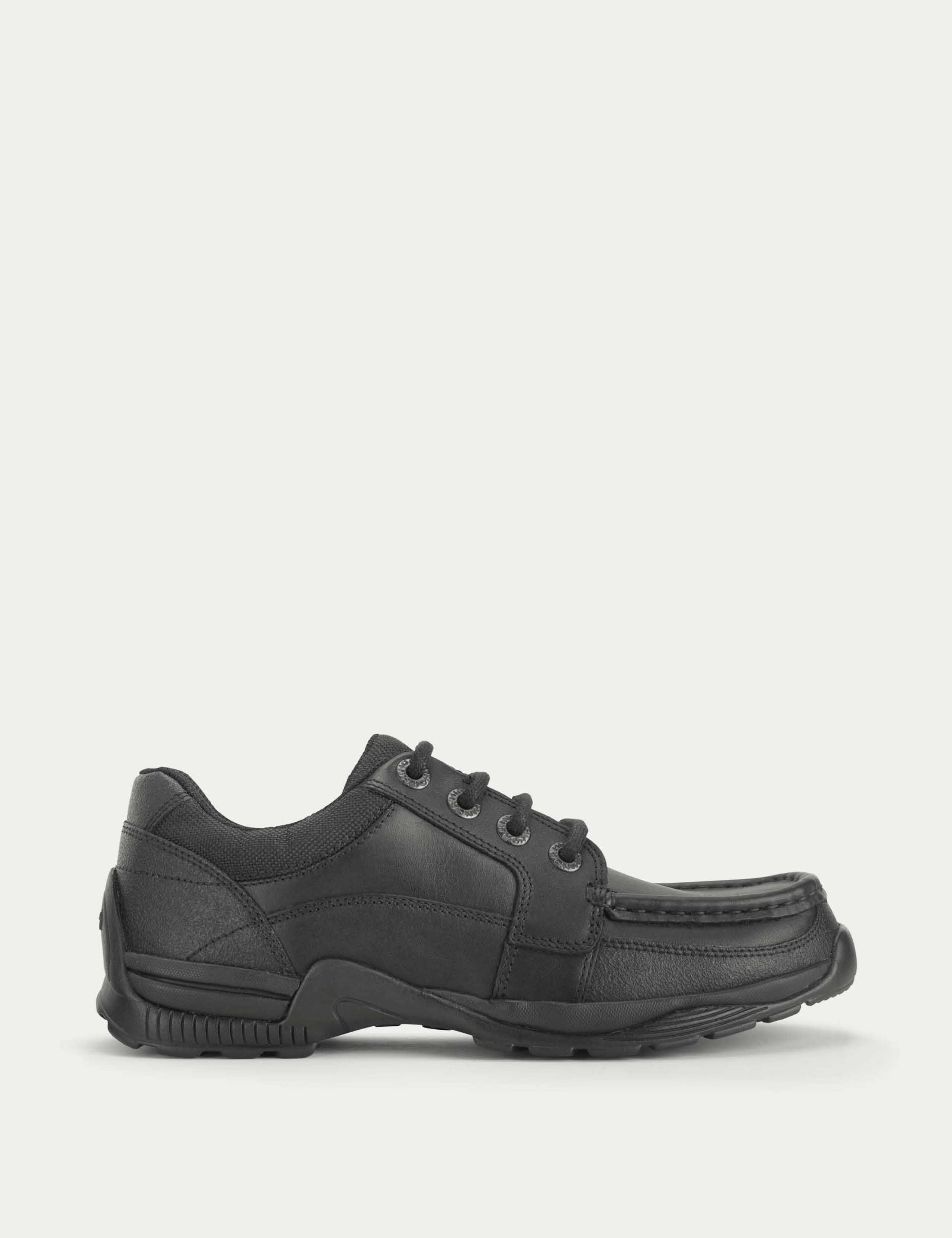 Kids' Leather Lace School Shoes (2 Large-10 Large)