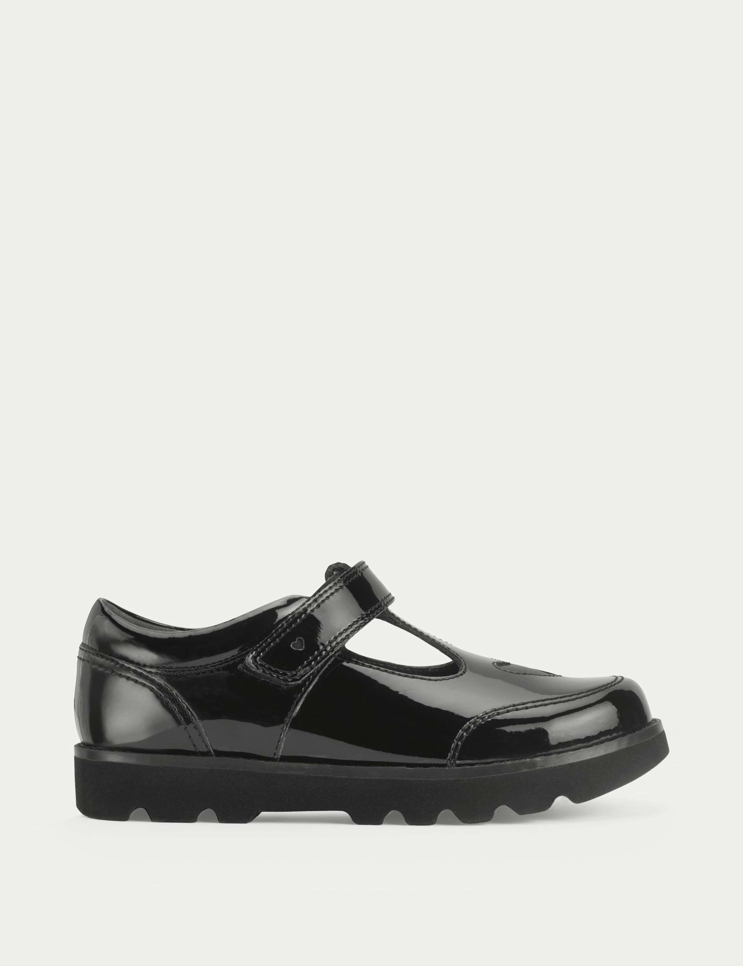 Patent Riptape School Shoes (9 Small - 3 Large)