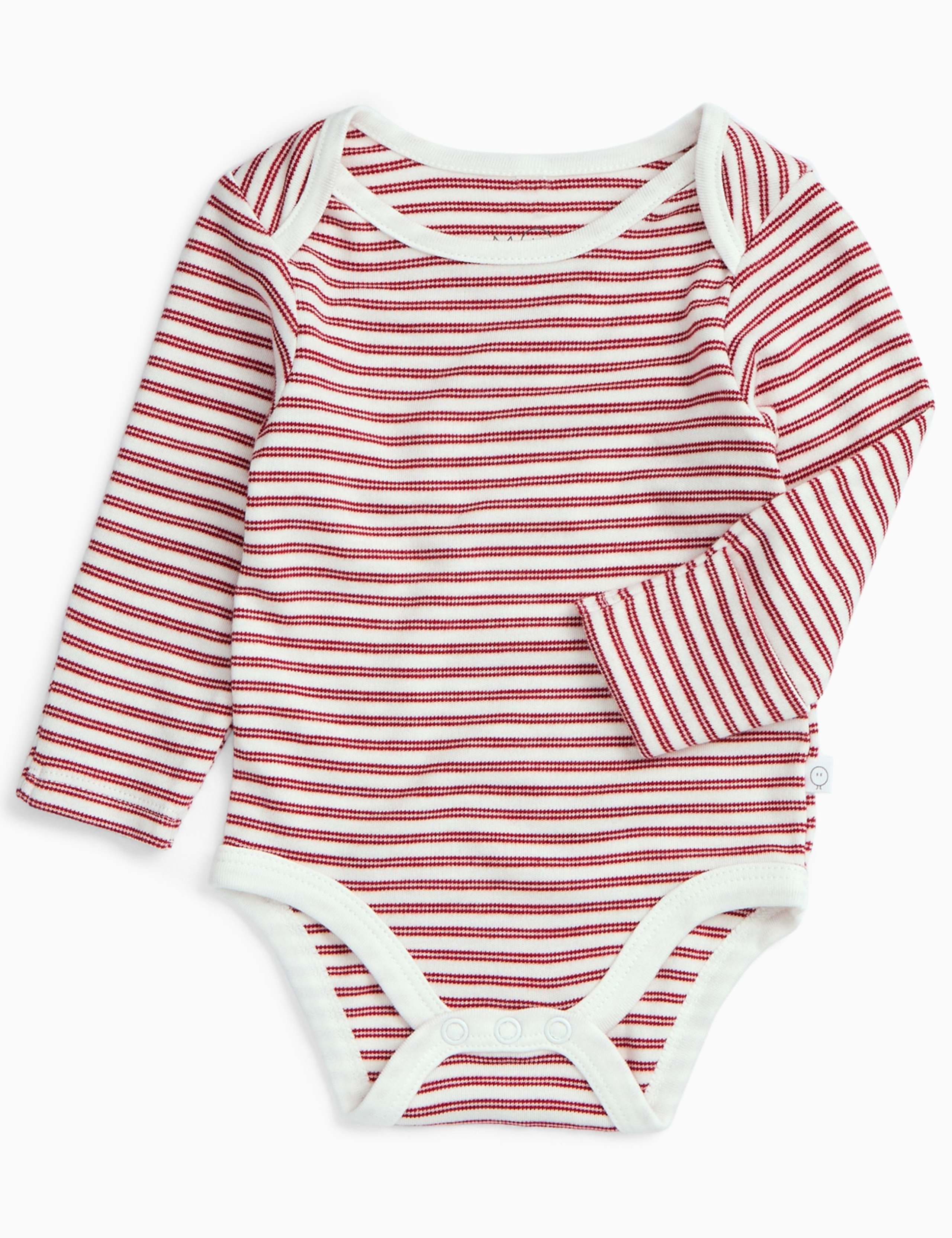 Cotton Blend Striped Bodysuit (0-24 Mths)