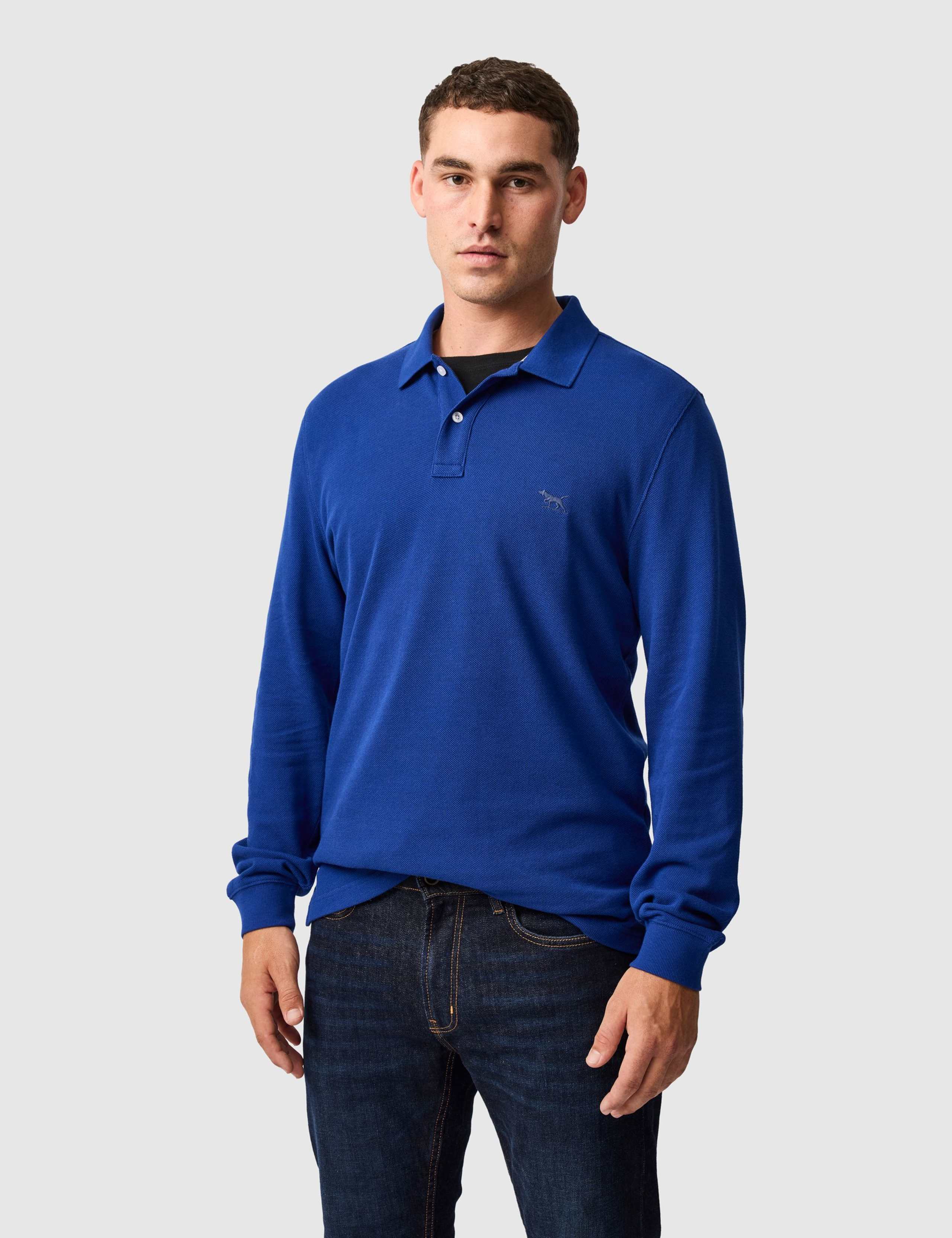Gunn Pure Cotton Long Sleeve Polo Shirt
