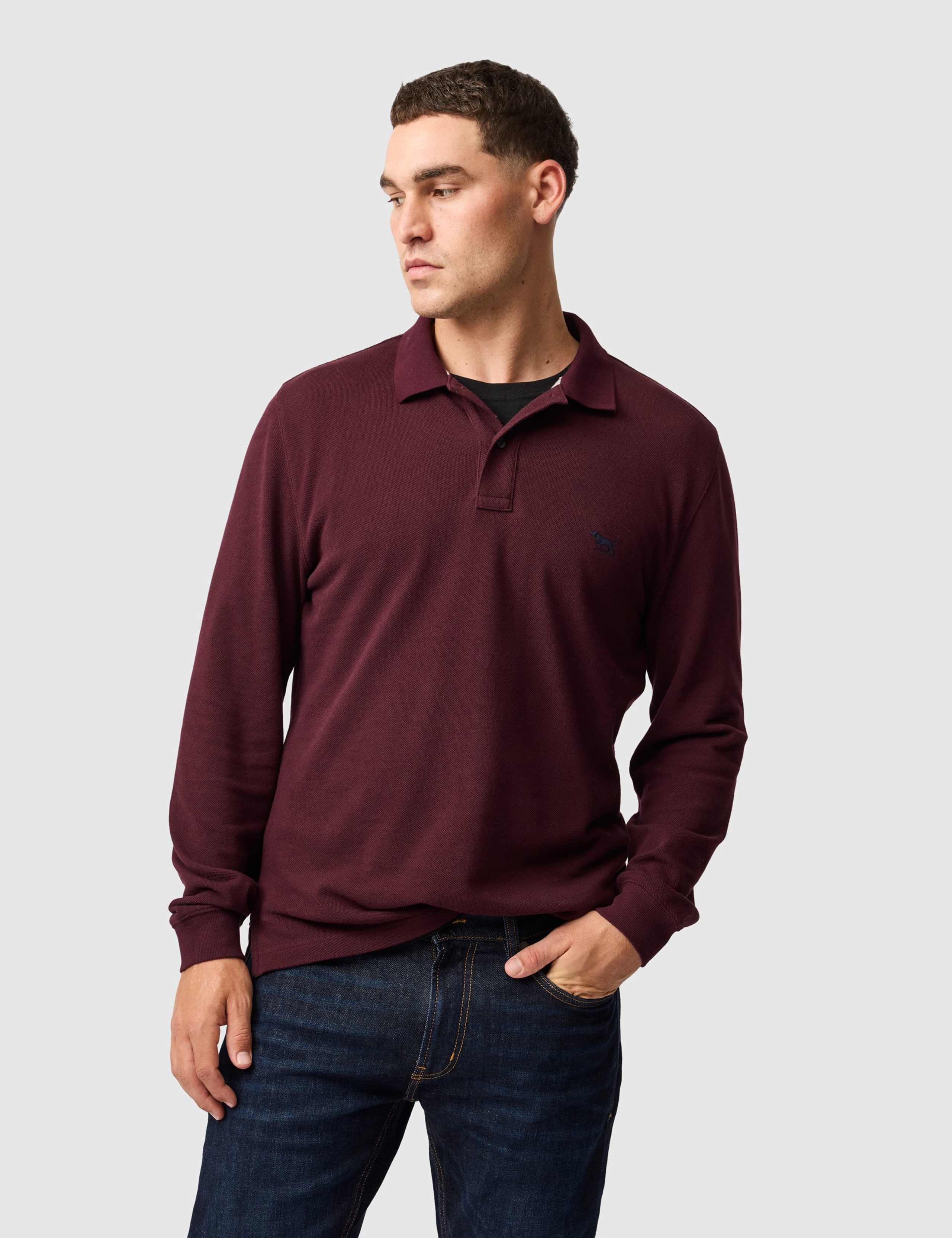 Gunn Pure Cotton Long Sleeve Polo Shirt