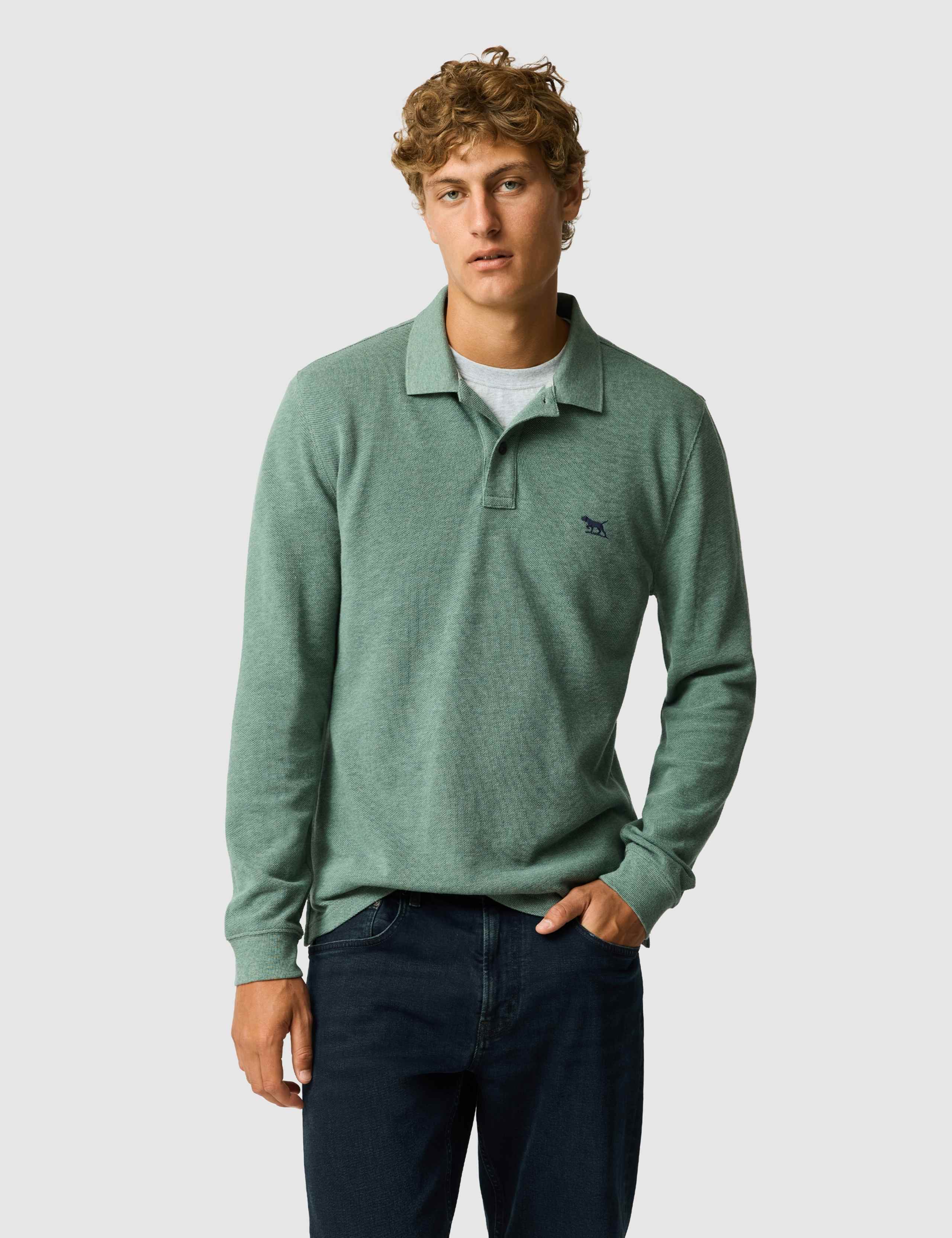 Gunn Pure Cotton Long Sleeve Polo Shirt