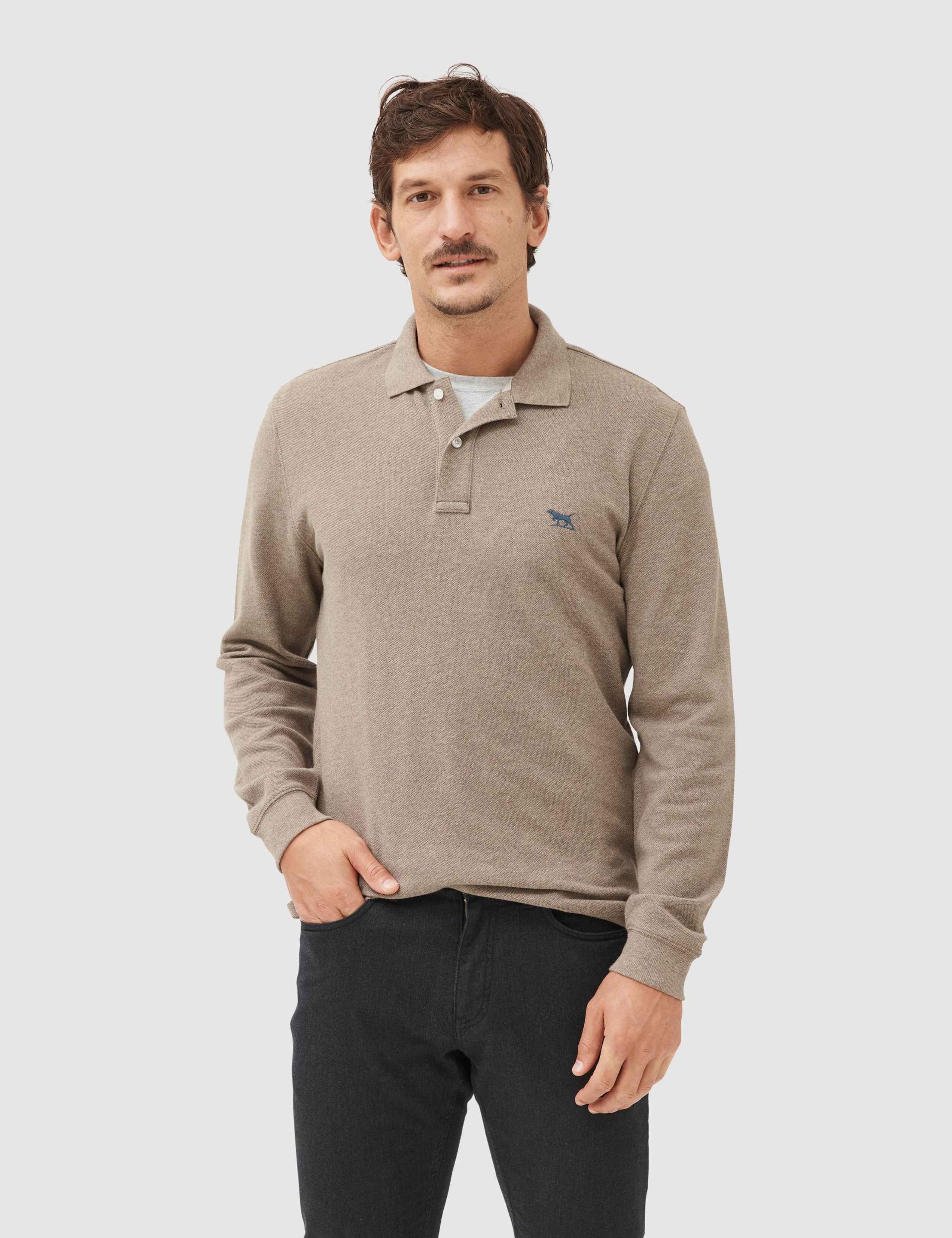 Gunn Pure Cotton Long Sleeve Polo Shirt