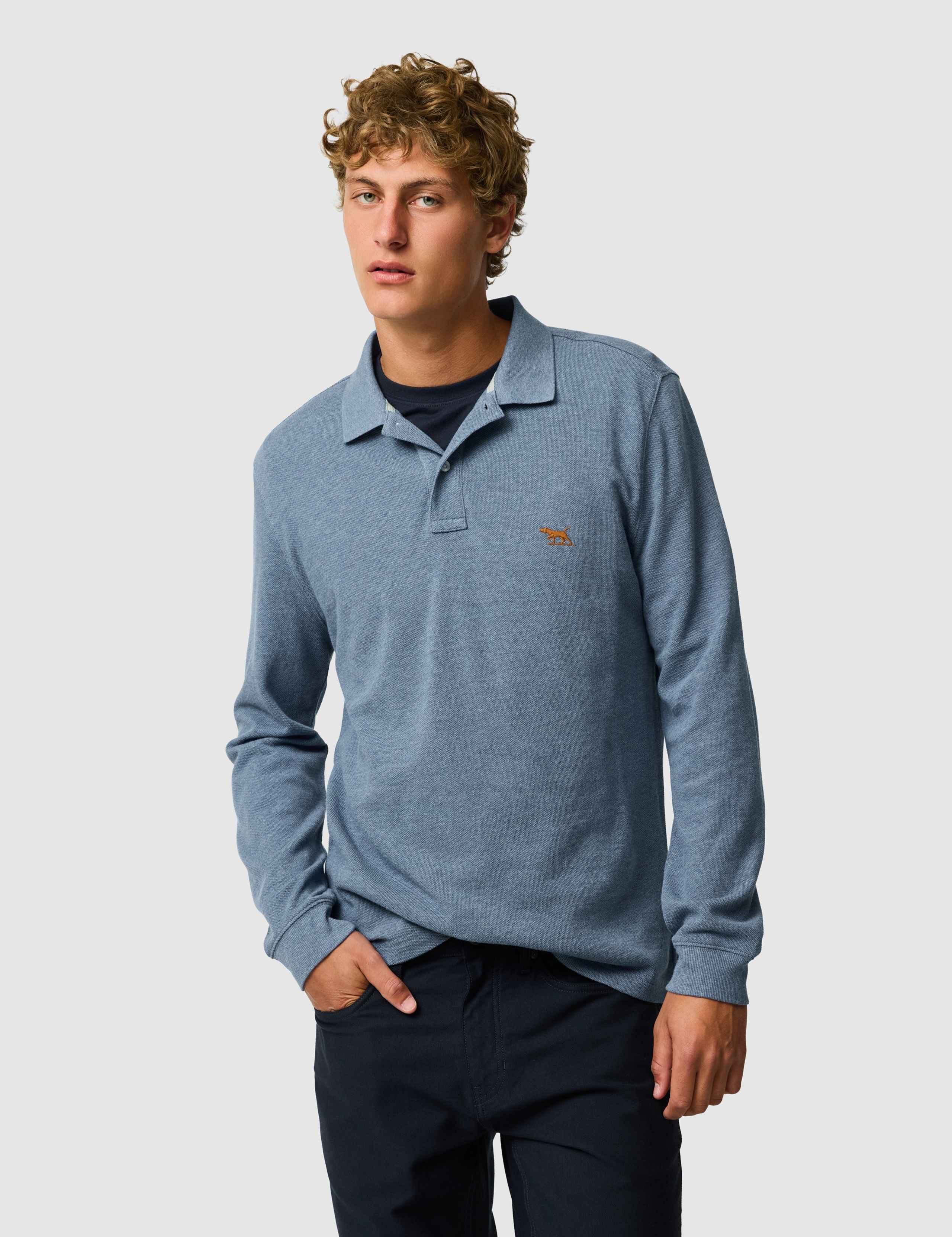 Gunn Pure Cotton Long Sleeve Polo Shirt
