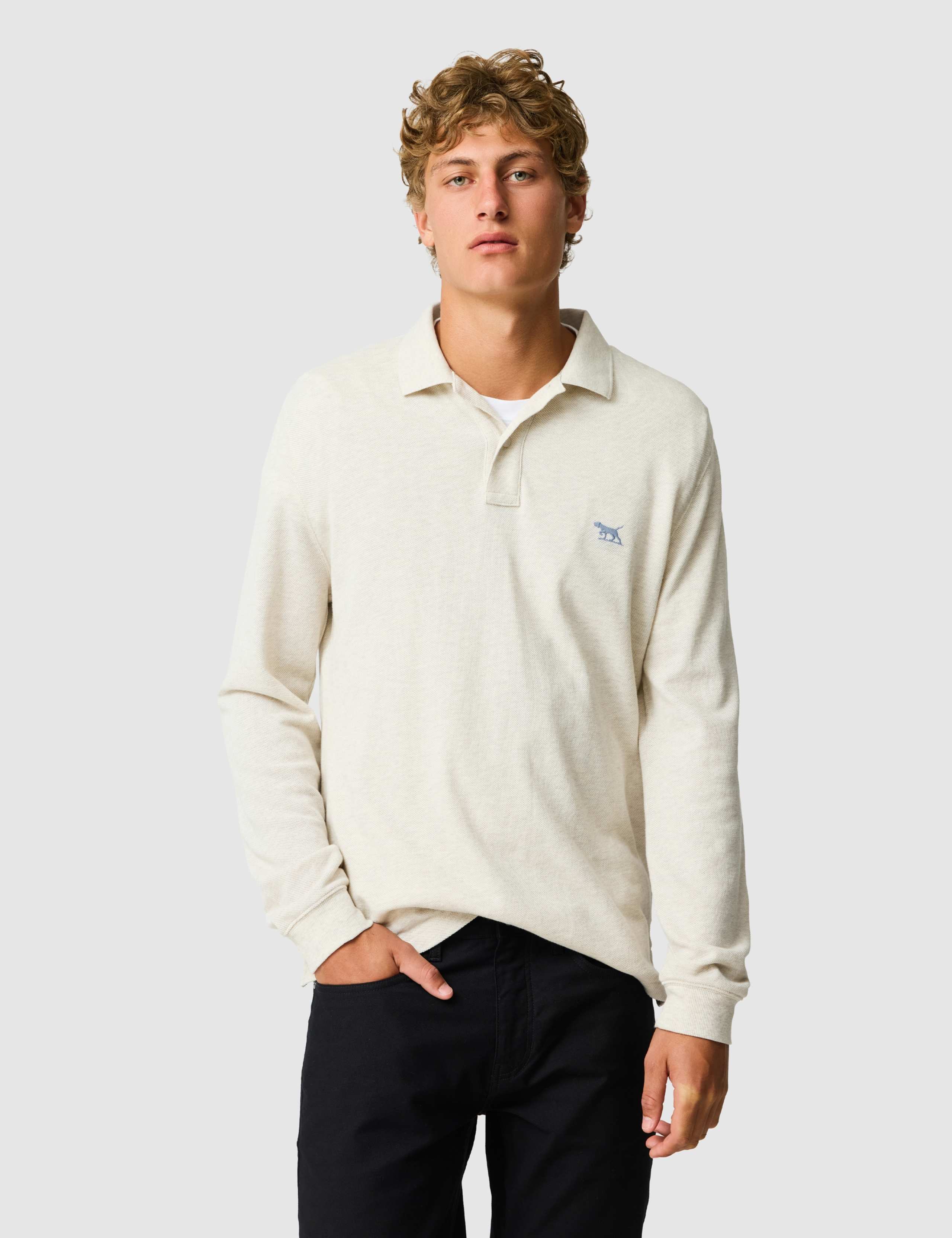 Gunn Pure Cotton Long Sleeve Polo Shirt