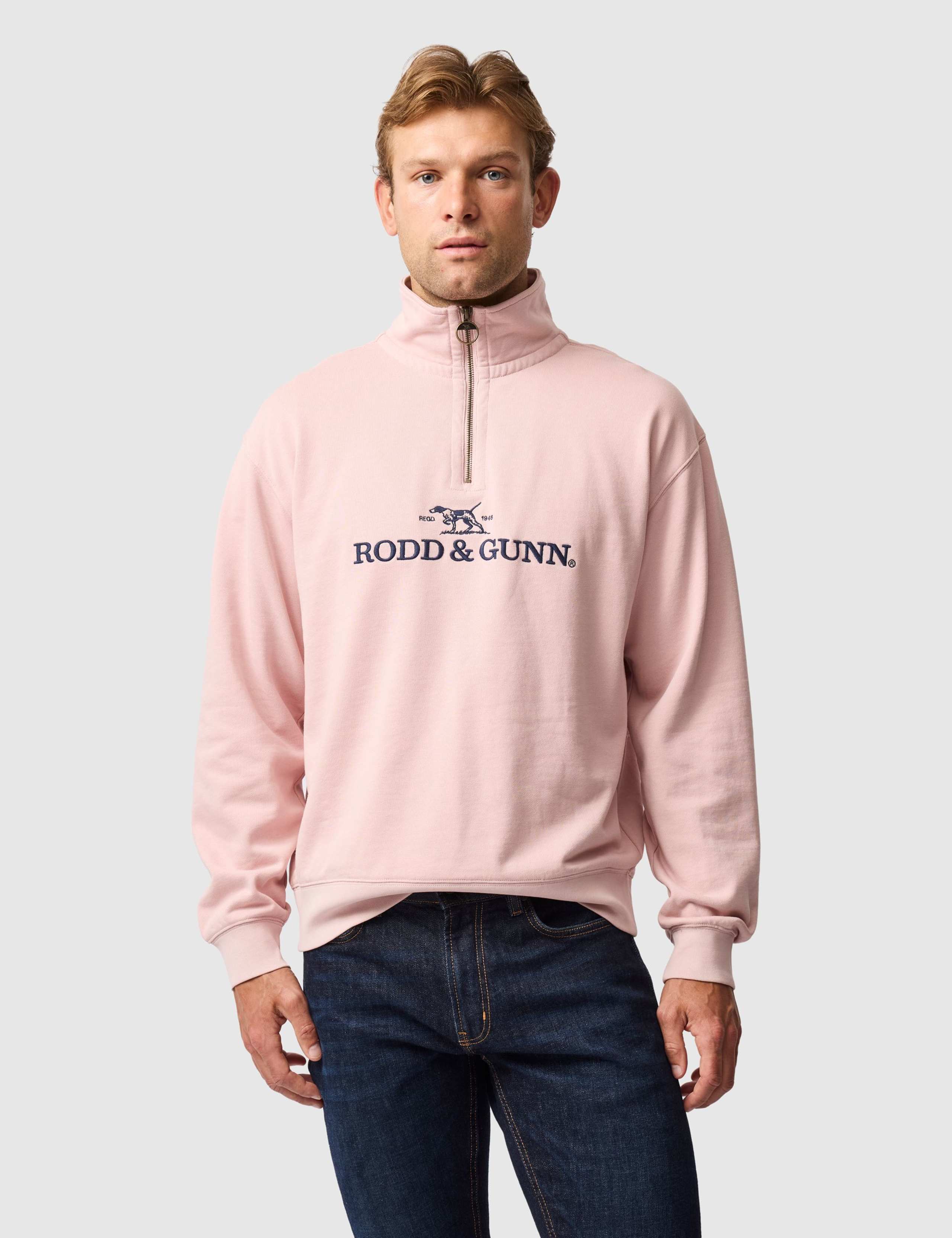 Milford Sound Pure Cotton Half Zip Sweatshirt