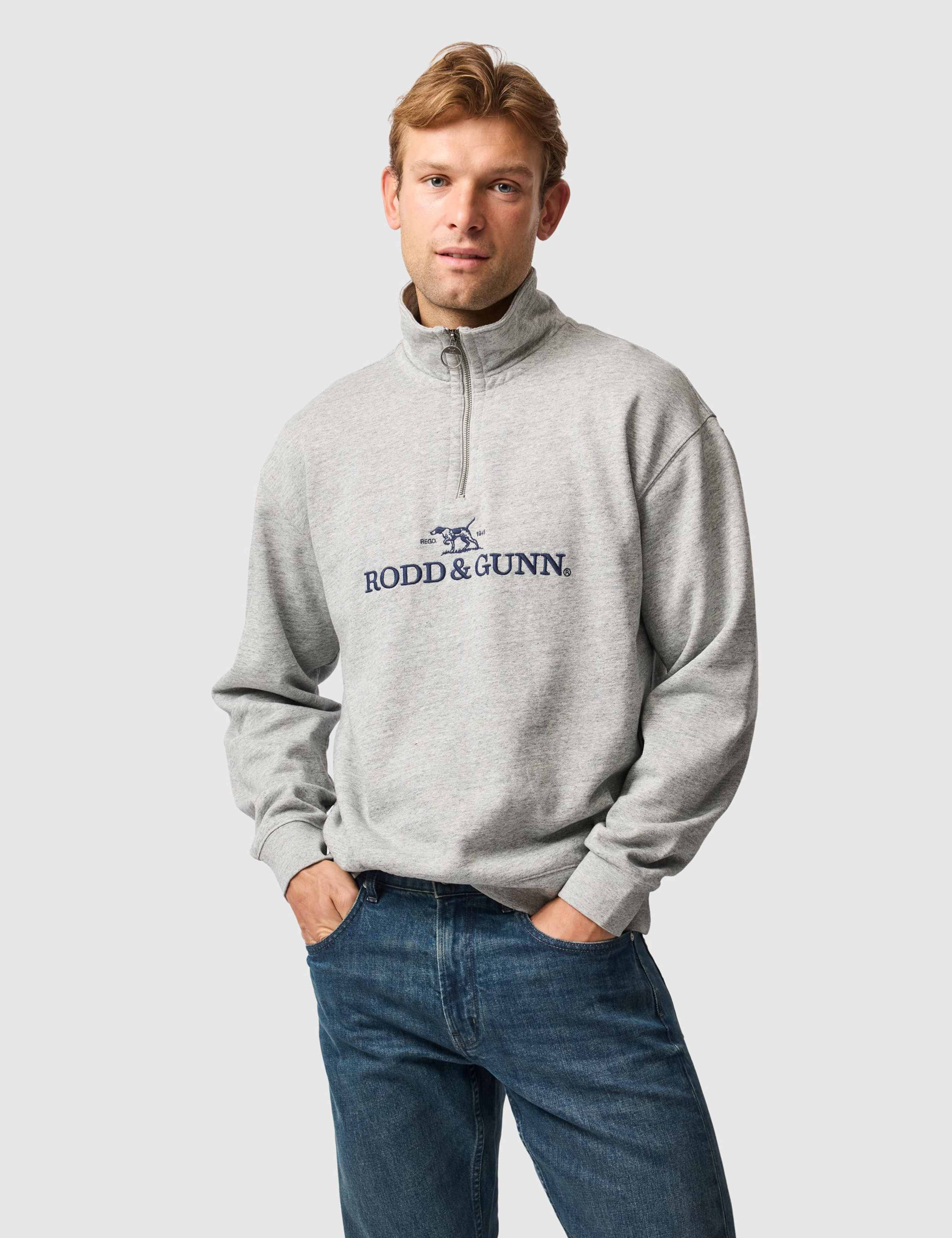Milford Sound Pure Cotton Half Zip Sweatshirt