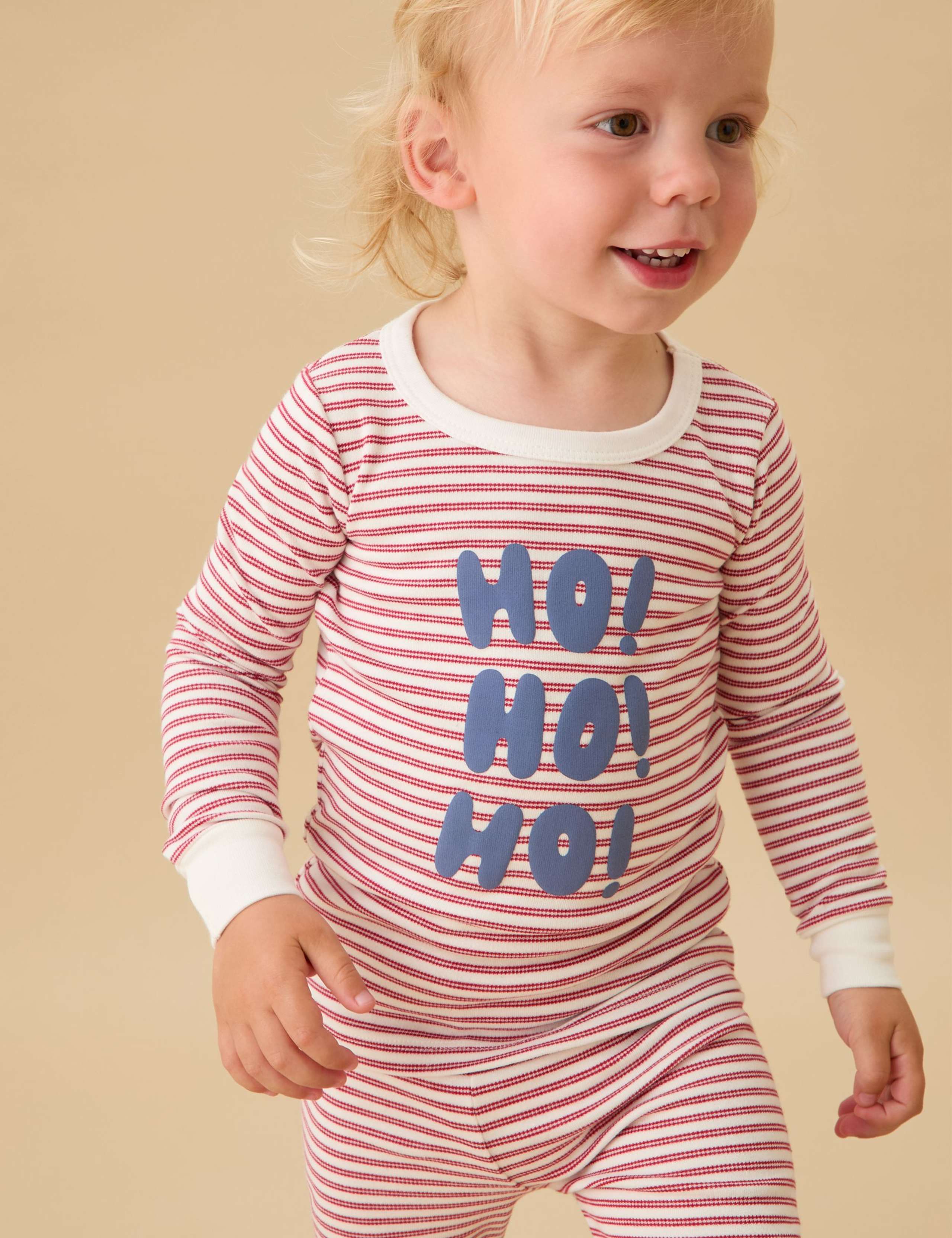 Cotton Blend Striped Christmas Pyjamas (6 Months-6 Years)
