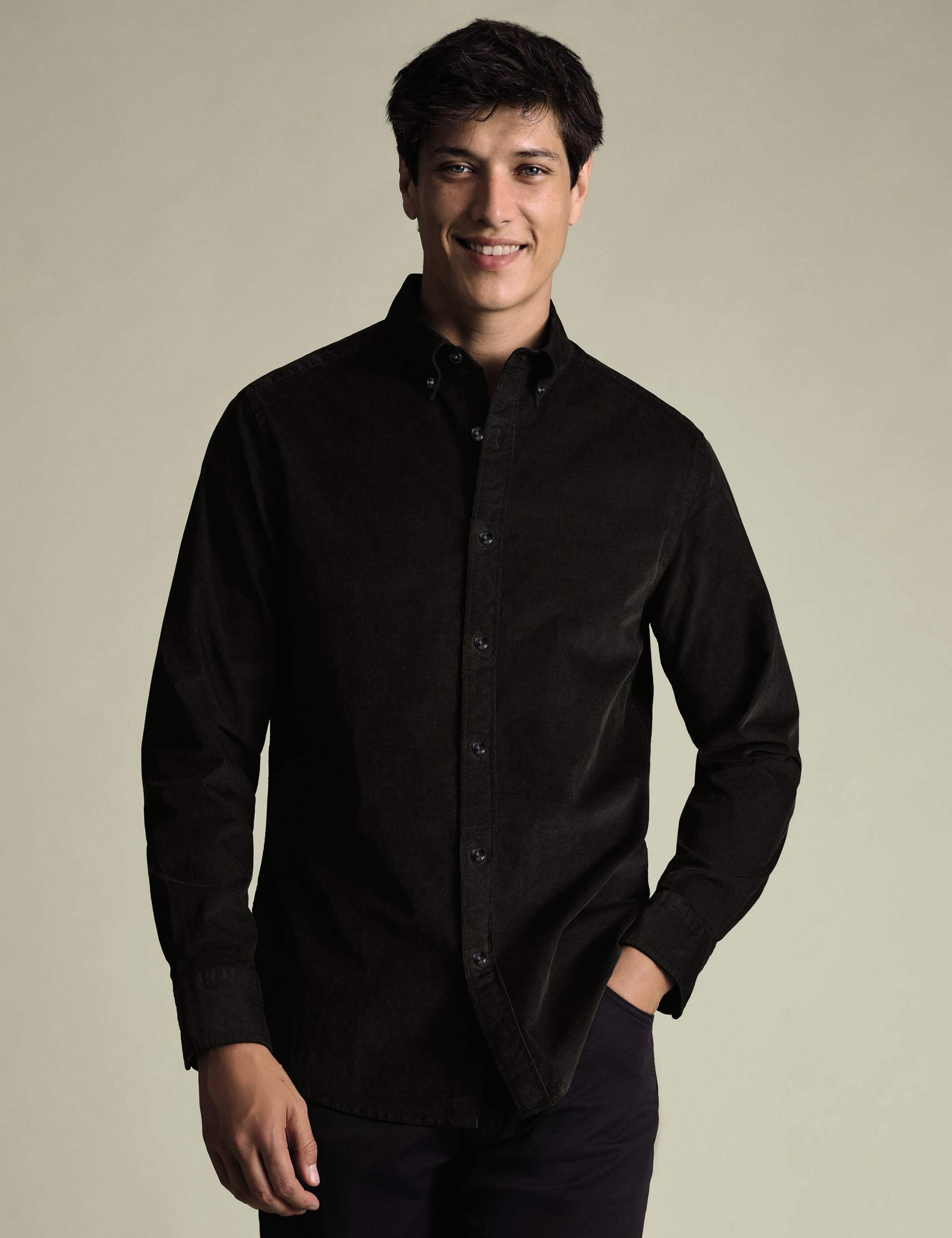 Slim Fit Corduroy Shirt