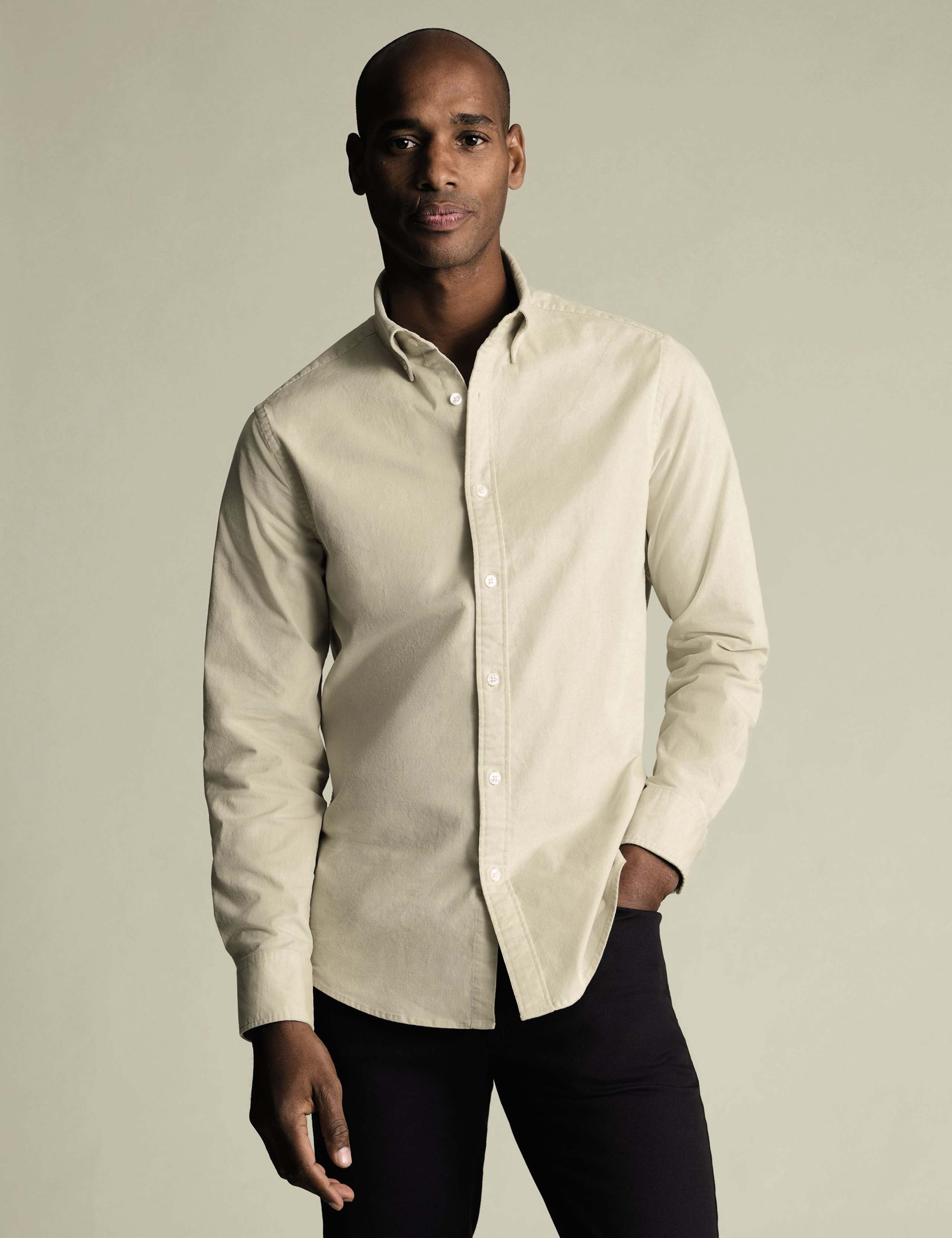Slim Fit Corduroy Shirt