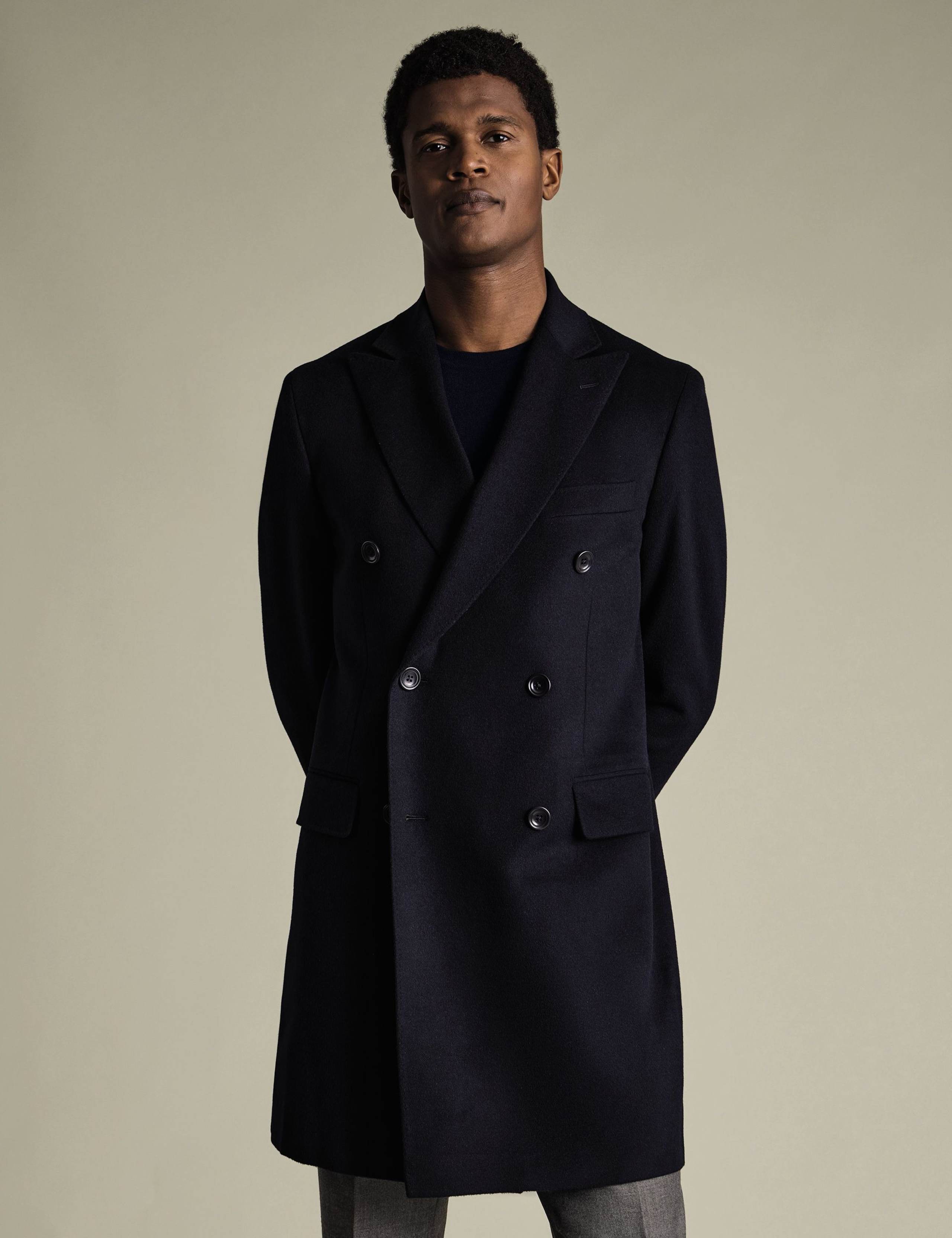 Pure Wool Double Breasted Overcoat