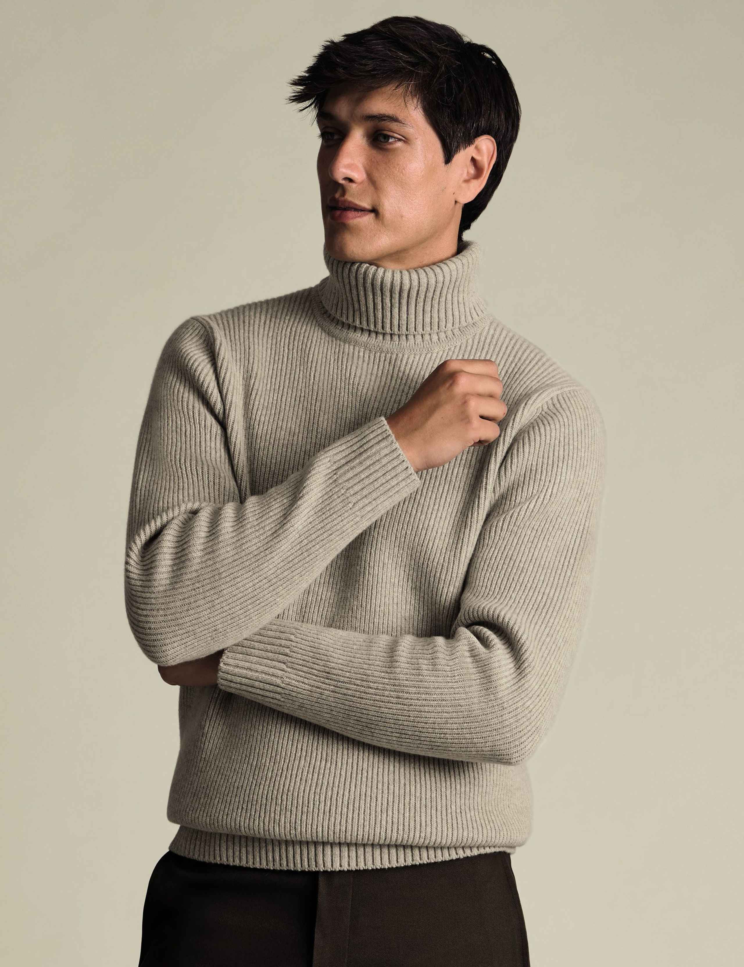 Pure Merino Wool Roll Neck jumper