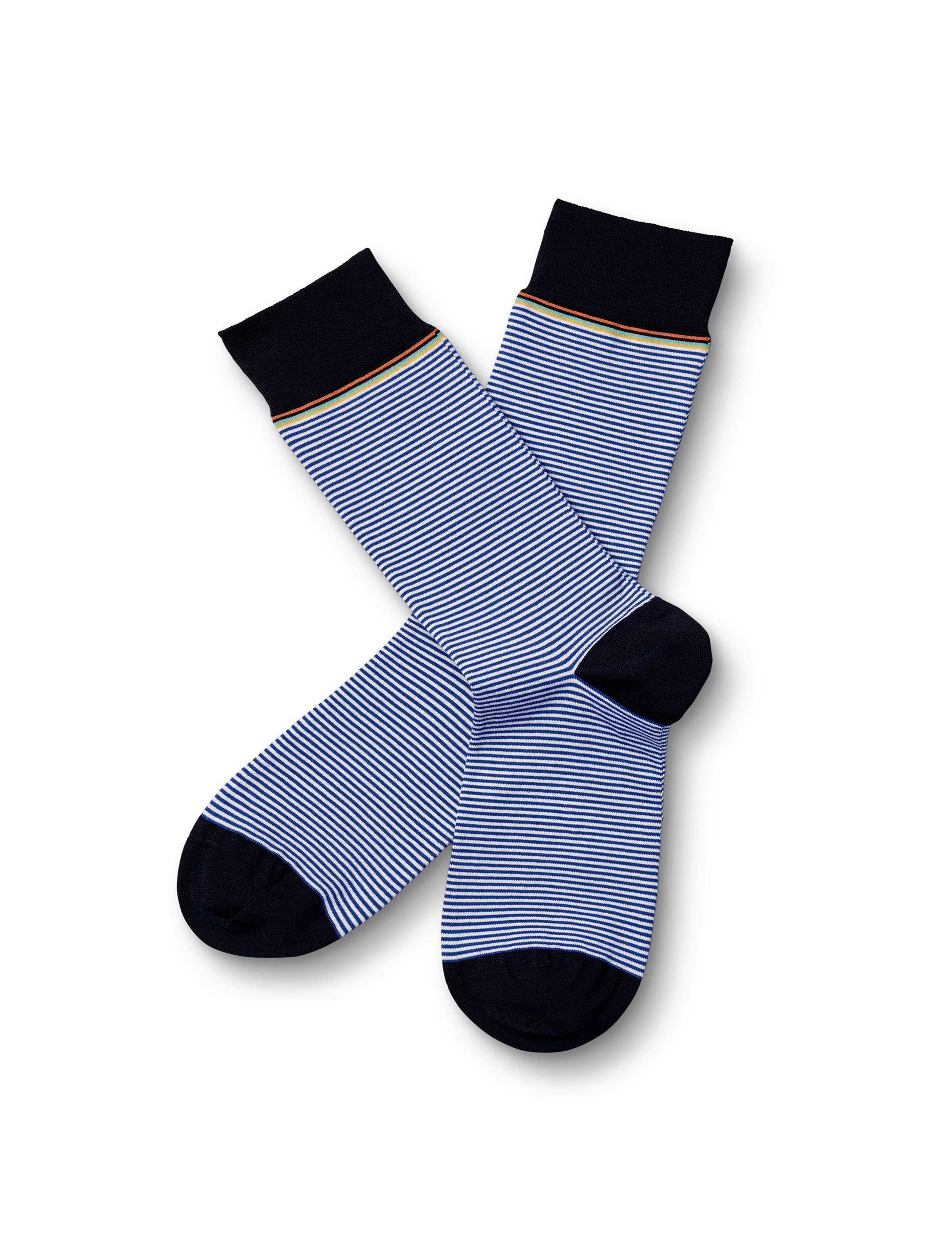 Striped Cotton Rich Socks