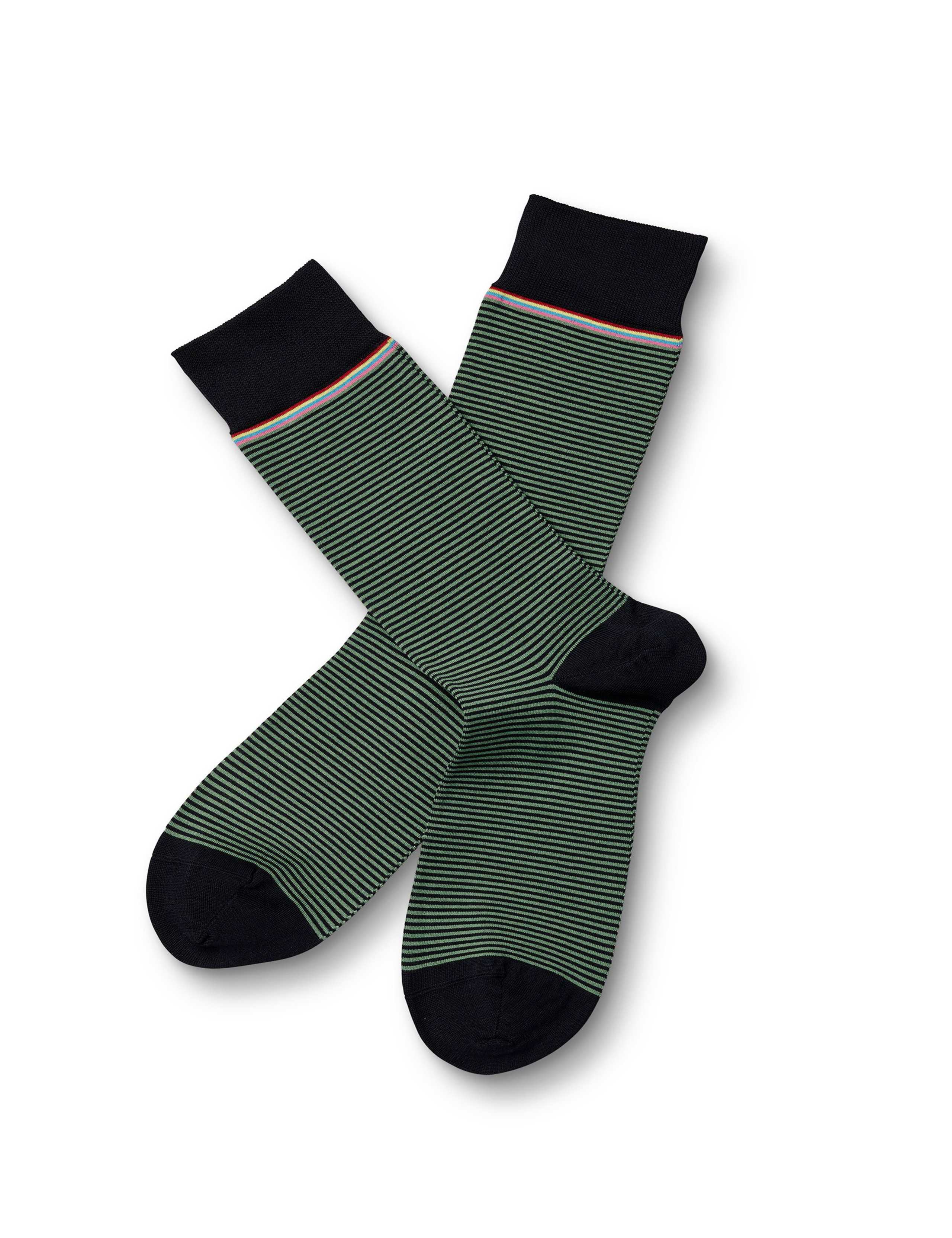 Striped Cotton Rich Socks