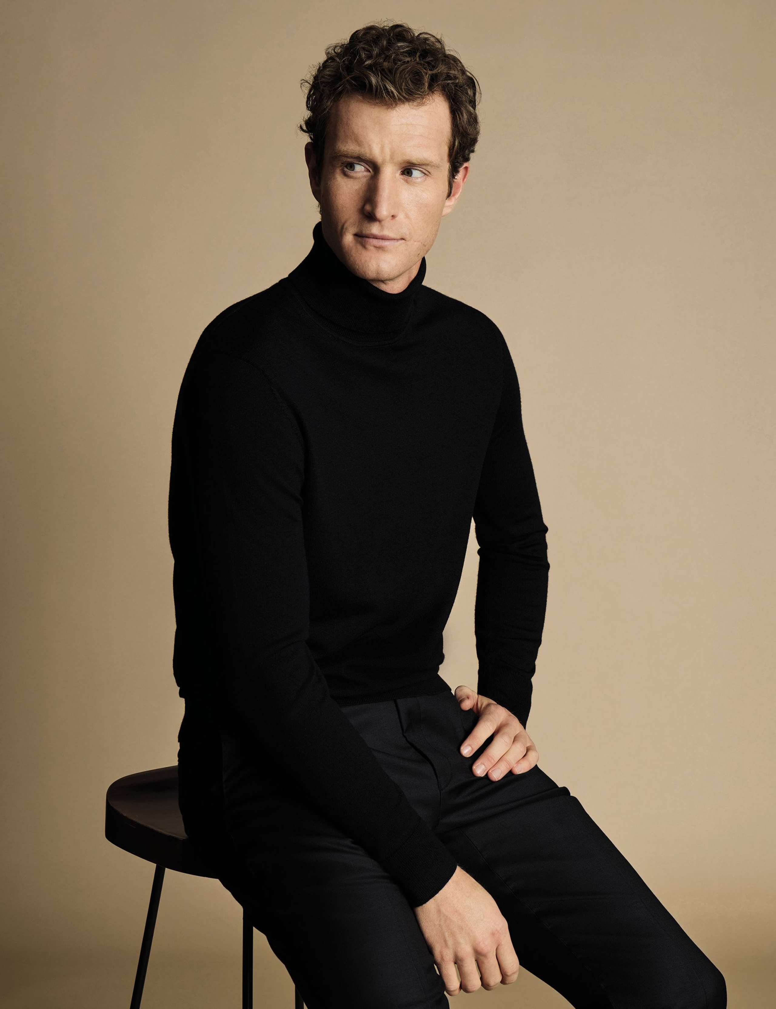 Pure Merino Wool Roll Neck Jumper