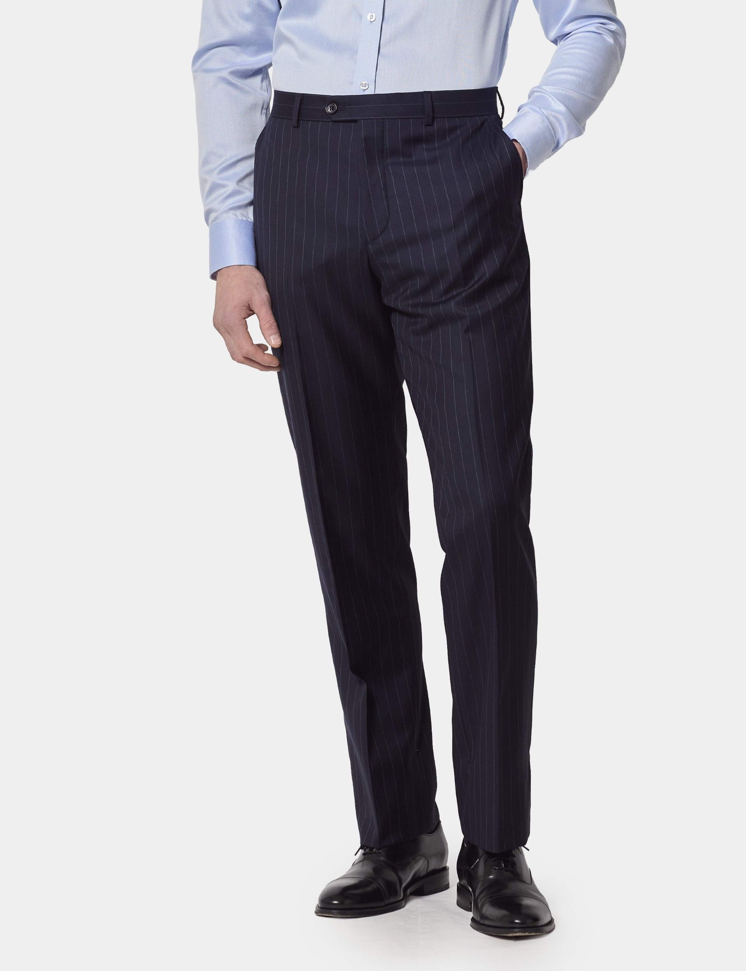 Tailored Fit Pure Wool Single Pleat Trousers
