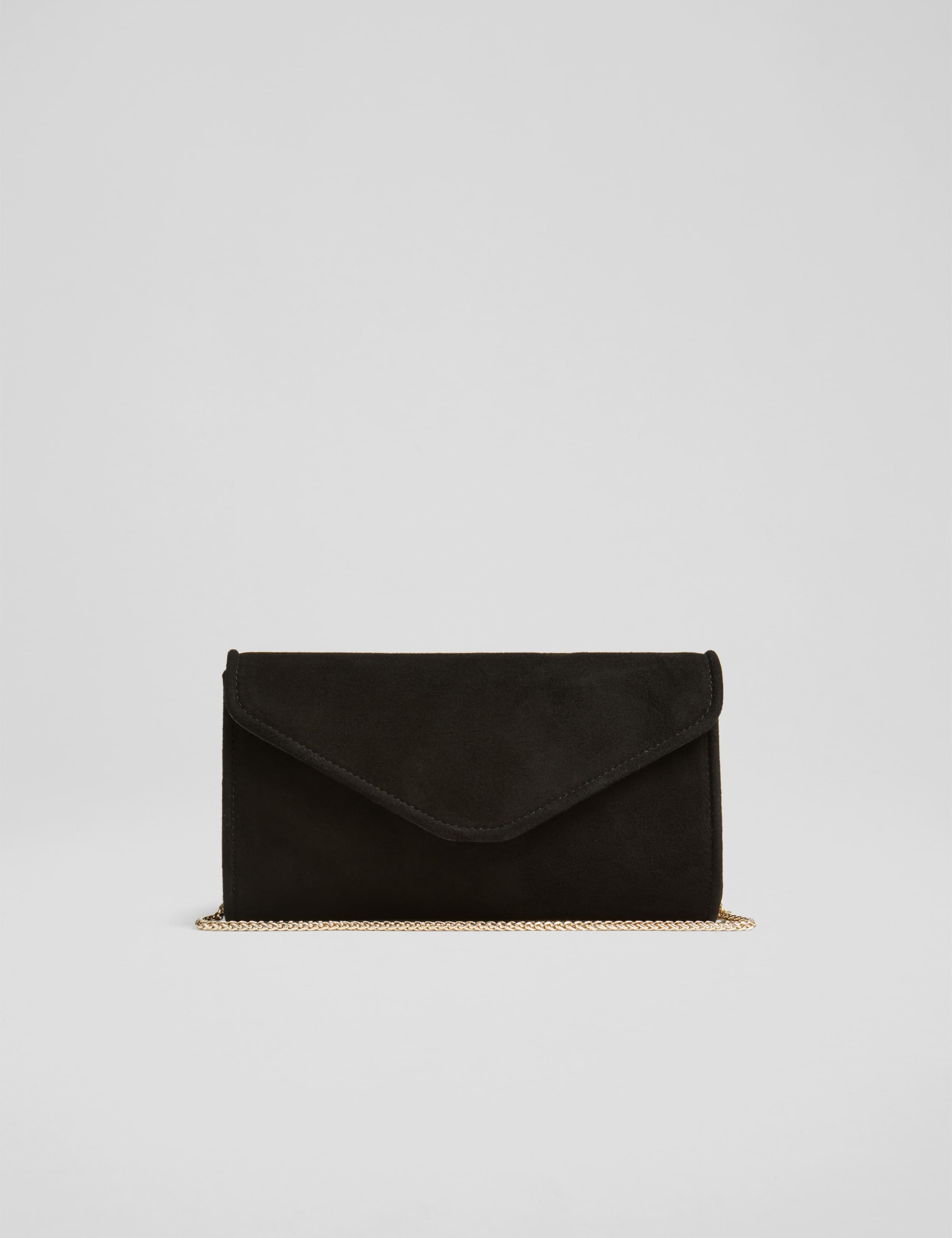Suede Clutch Bag