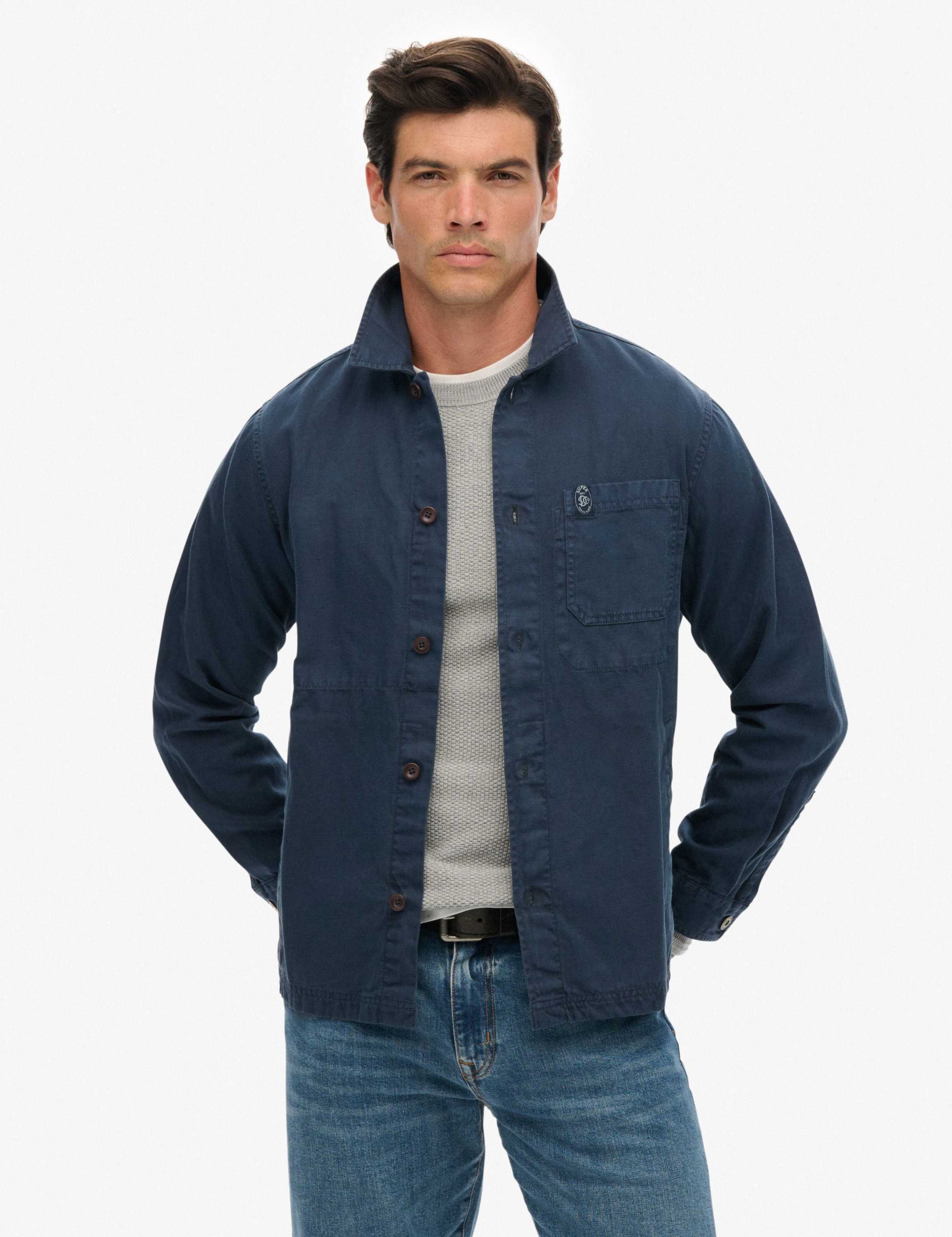 Linen Blend Overshirt