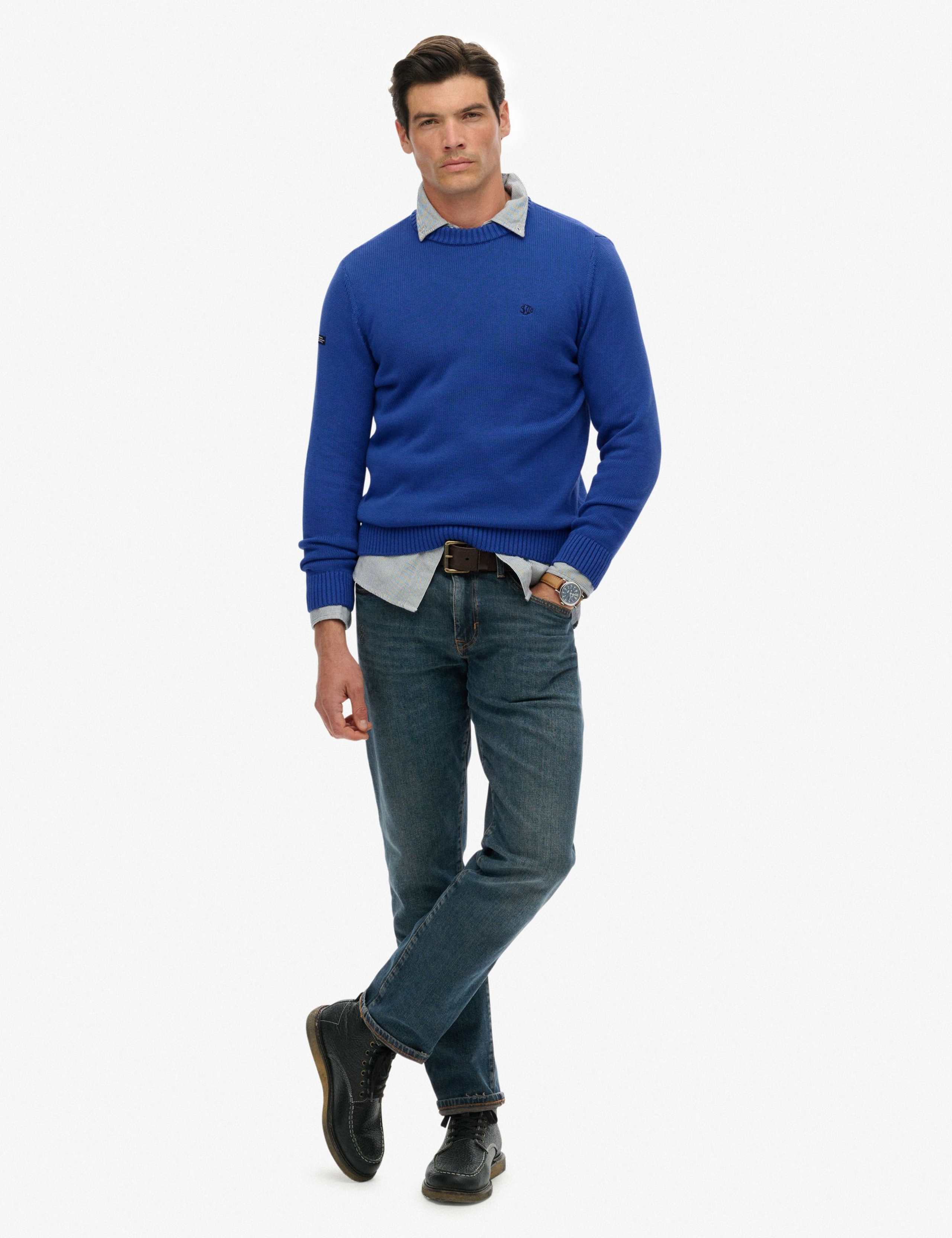 Pure Cotton Crew Neck Jumper