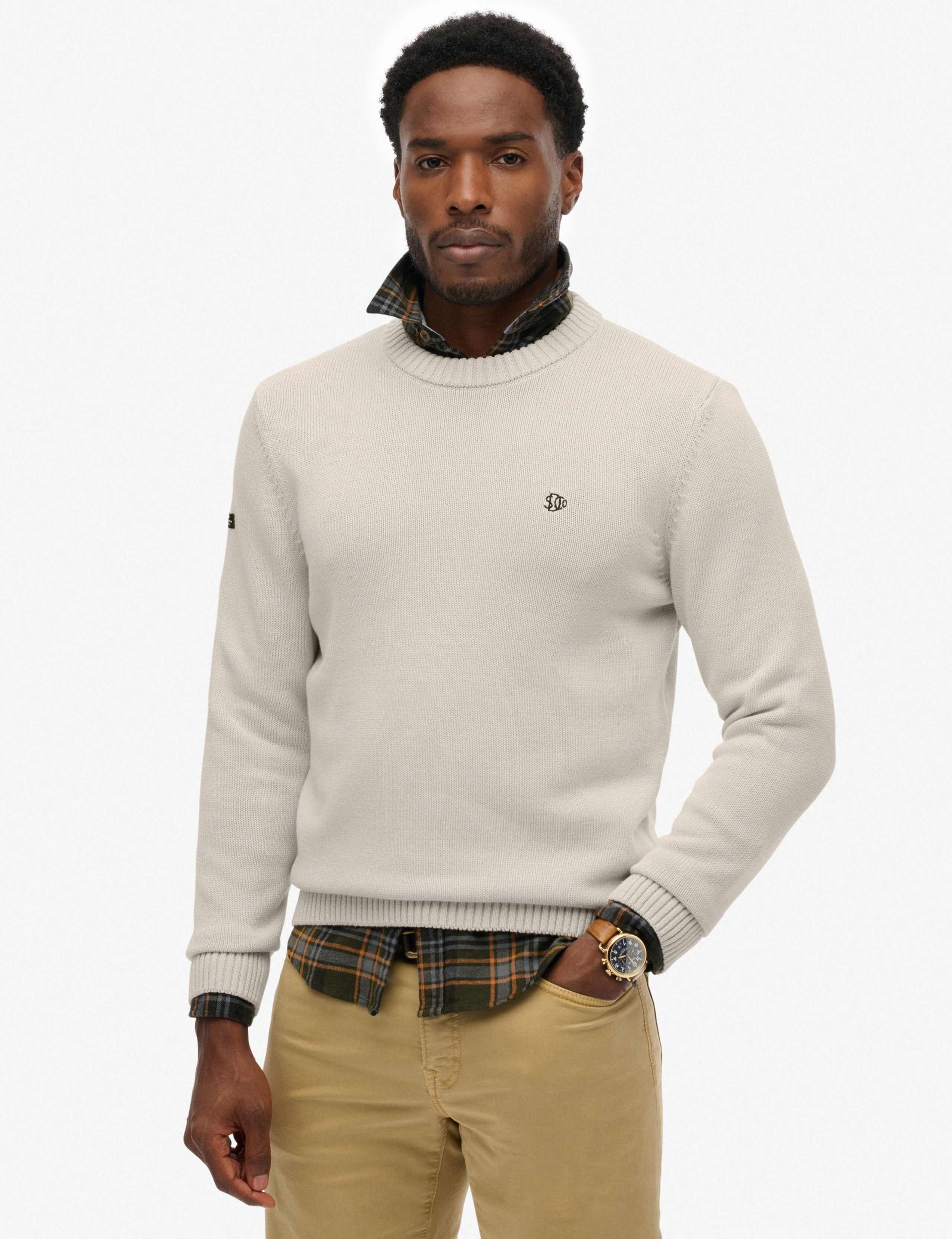 Pure Cotton Crew Neck Jumper