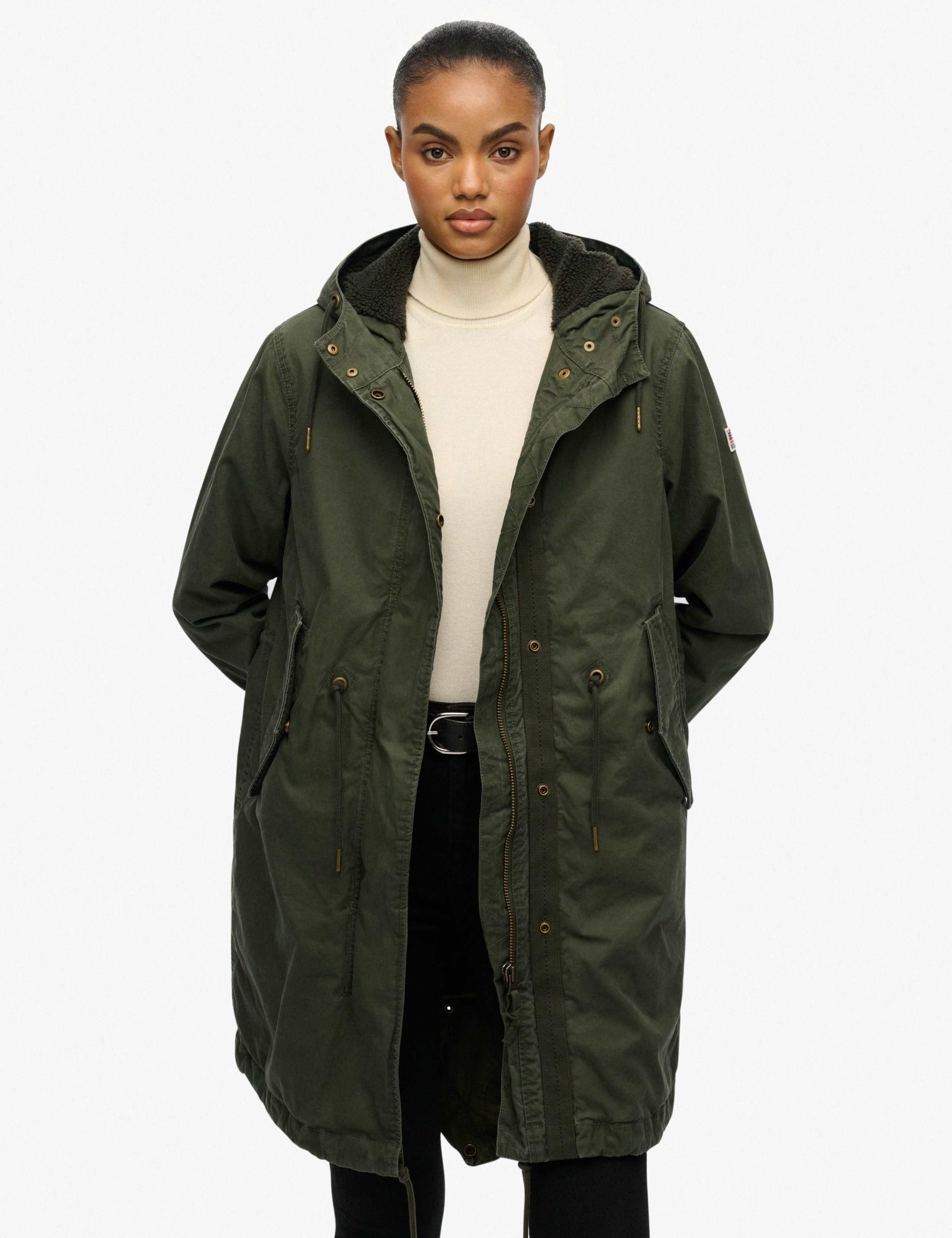 Pure Cotton Hooded Parka