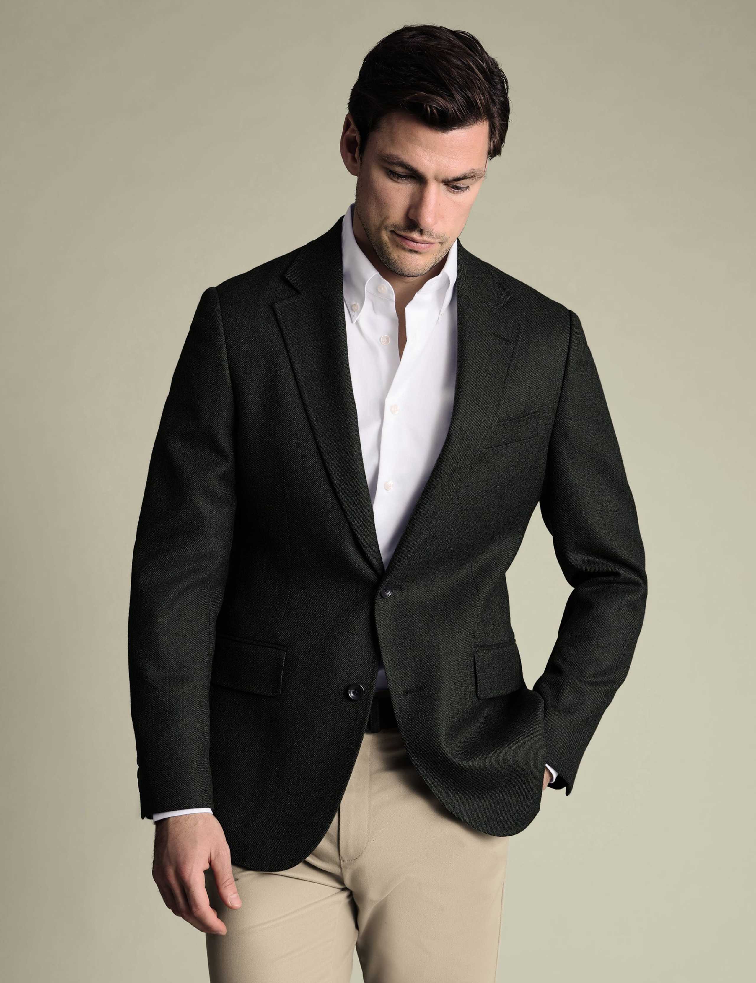 Regular Fit Pure Wool Blazer