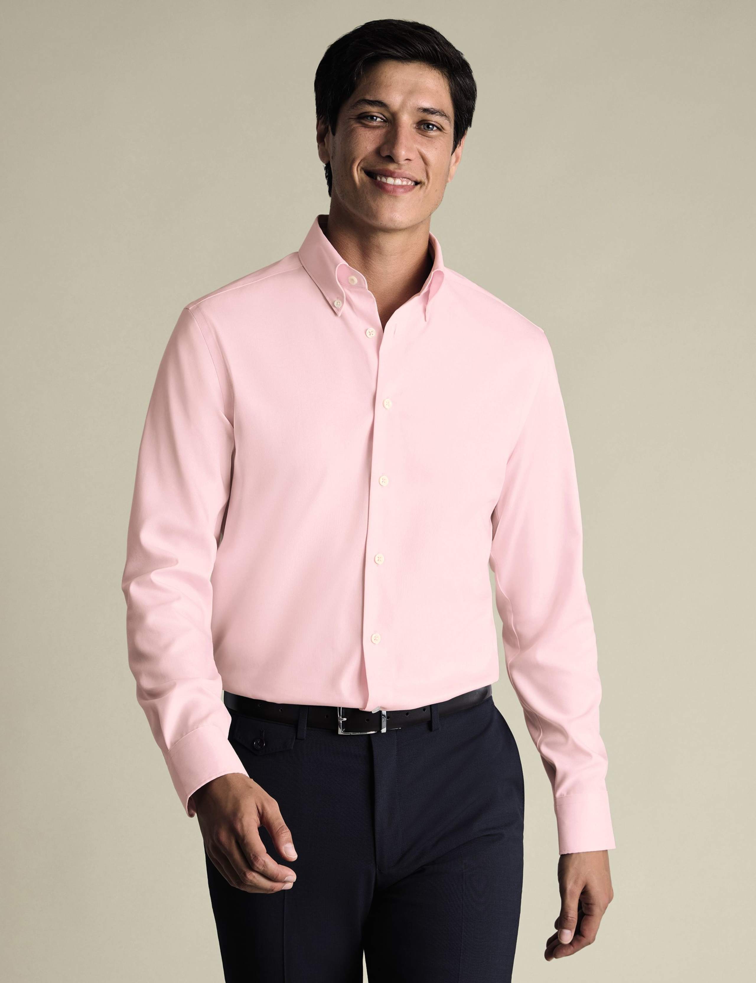 Slim Fit Non Iron Pure Cotton Oxford Shirt