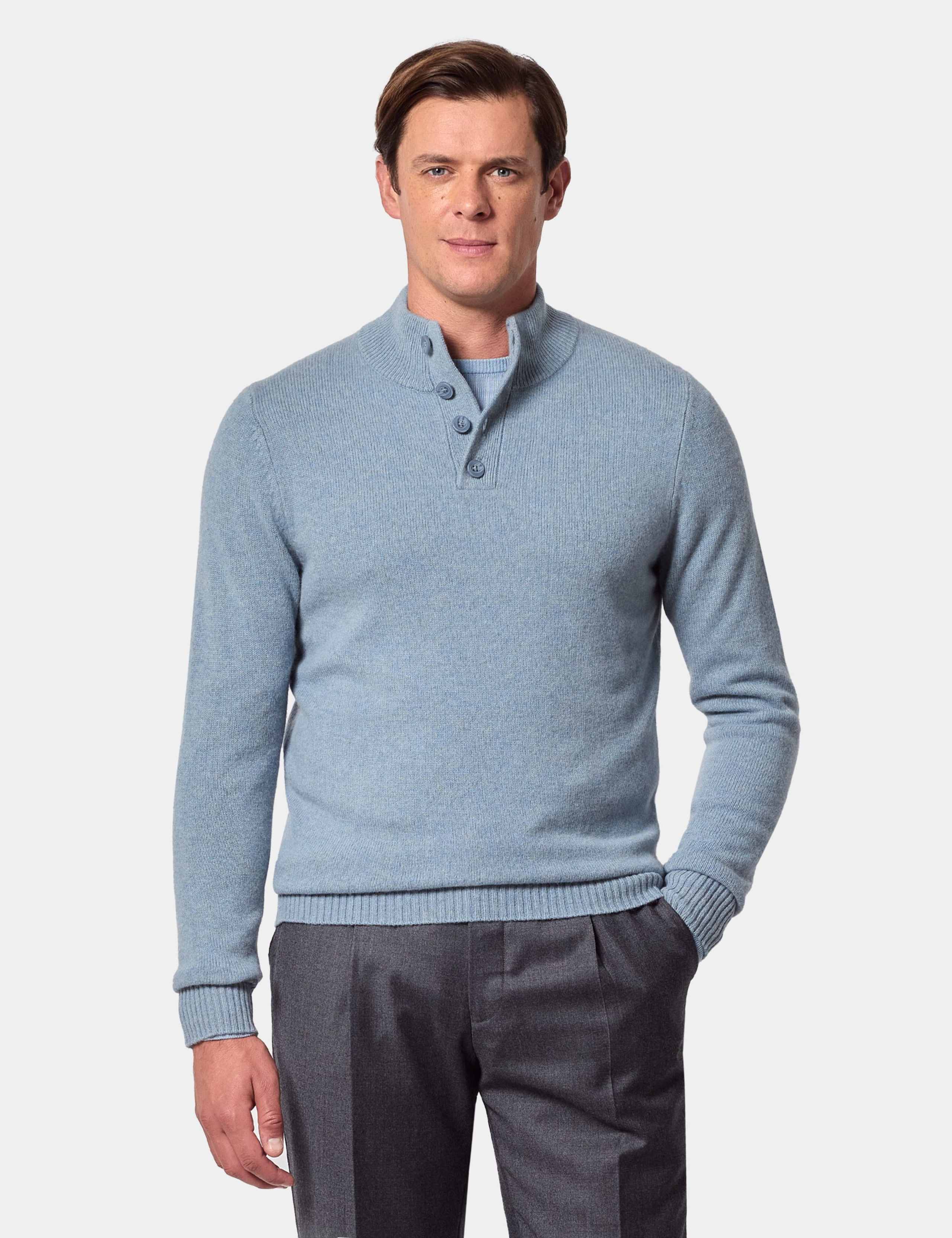 Pure Lambswool Funnel Neck Jumper