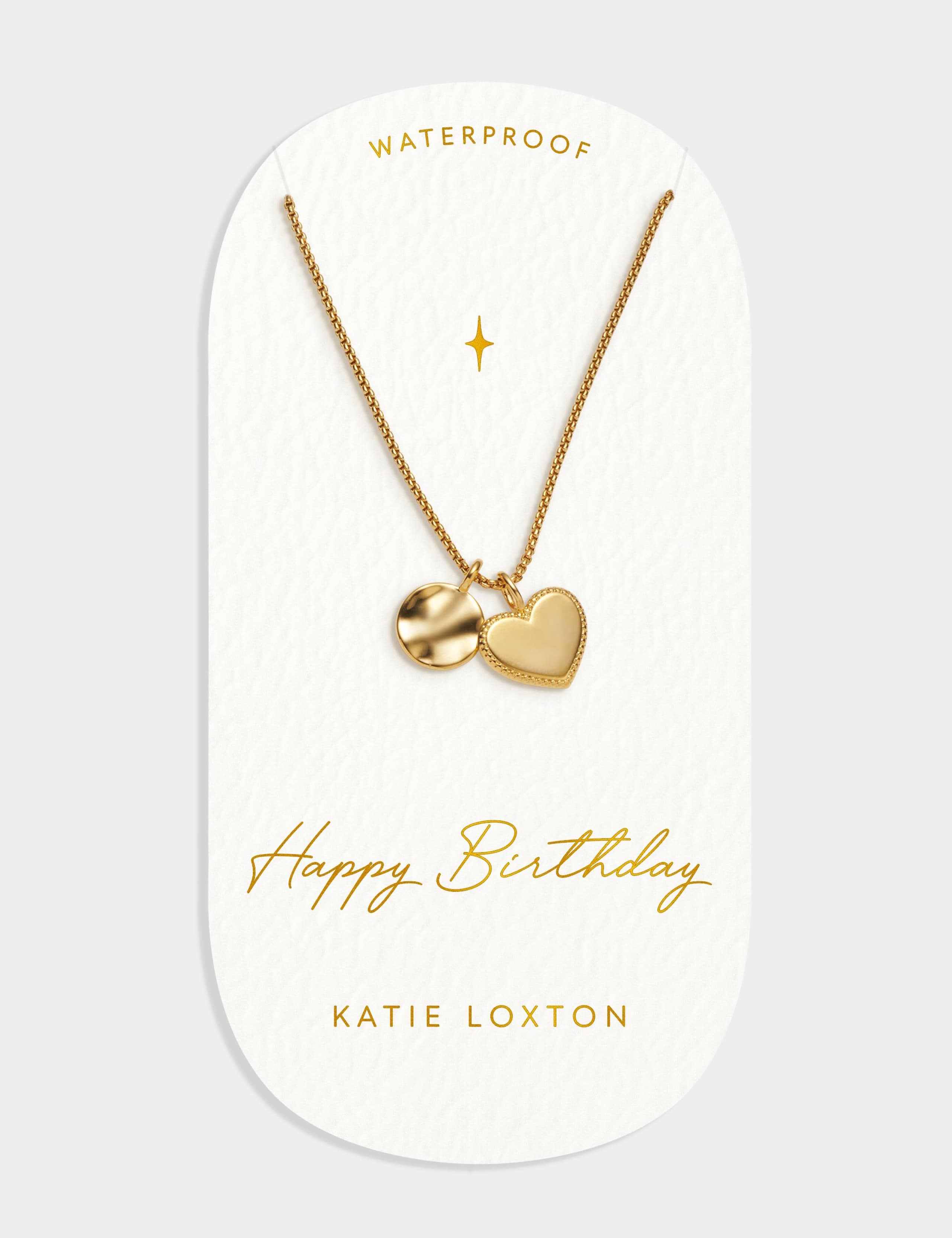 Short Gold Plated Charm Necklace