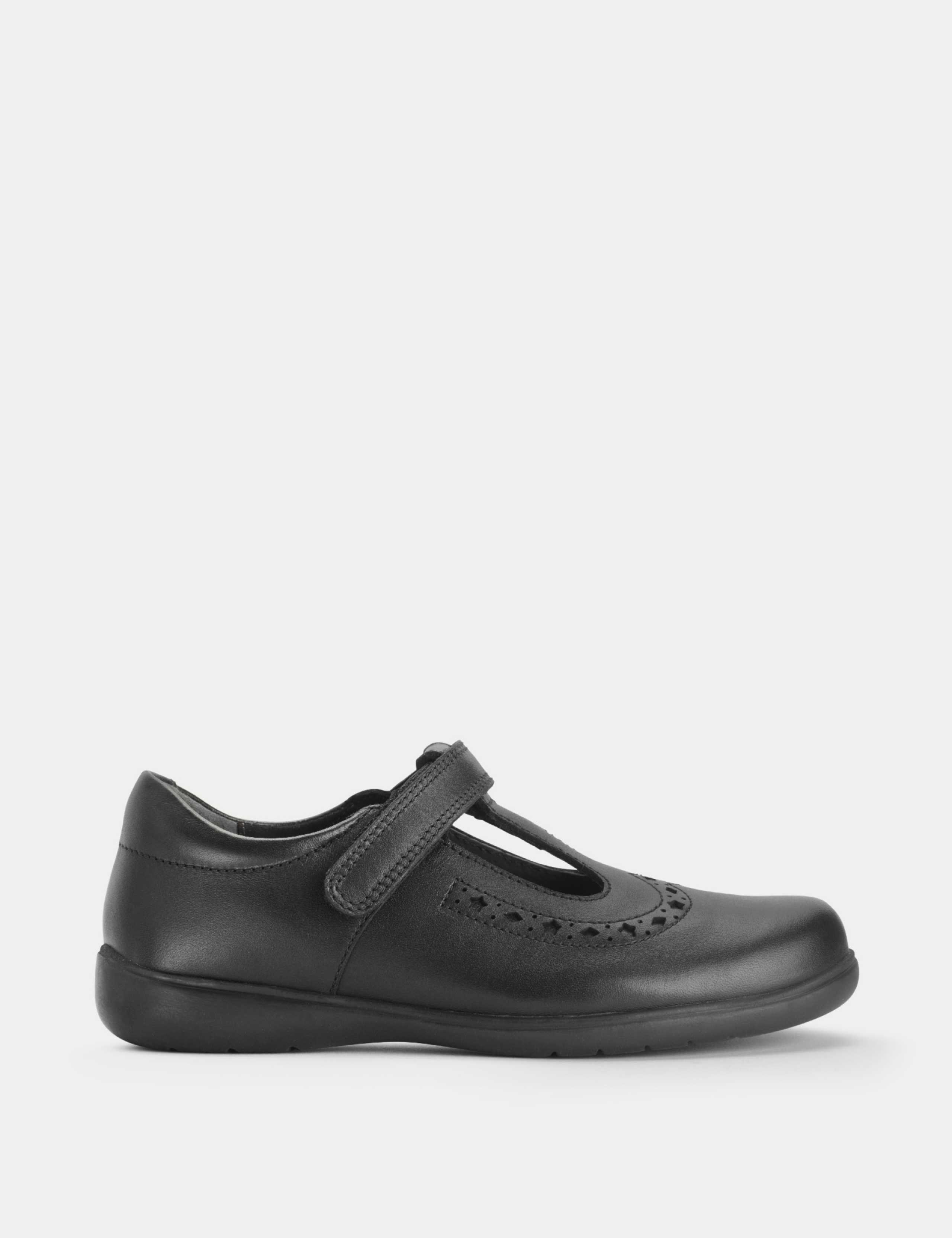 Kids' Leather T-Bar Schoolwear Shoes (9 Small - 2 Large)