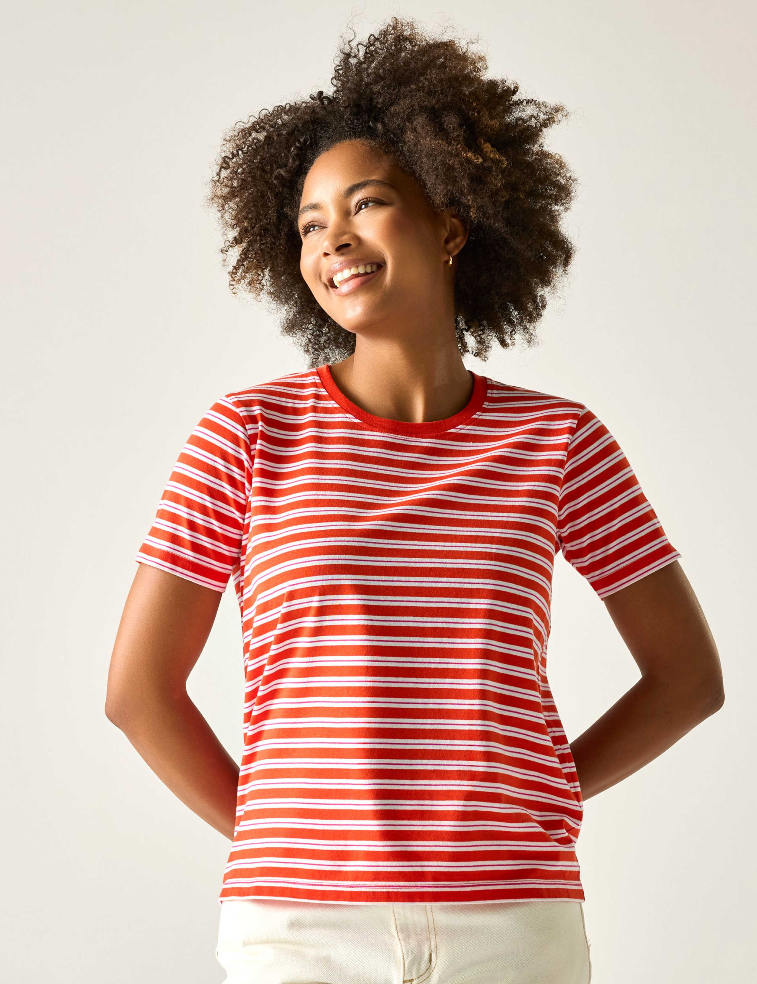 Bayletta Cotton Rich Striped T-Shirt