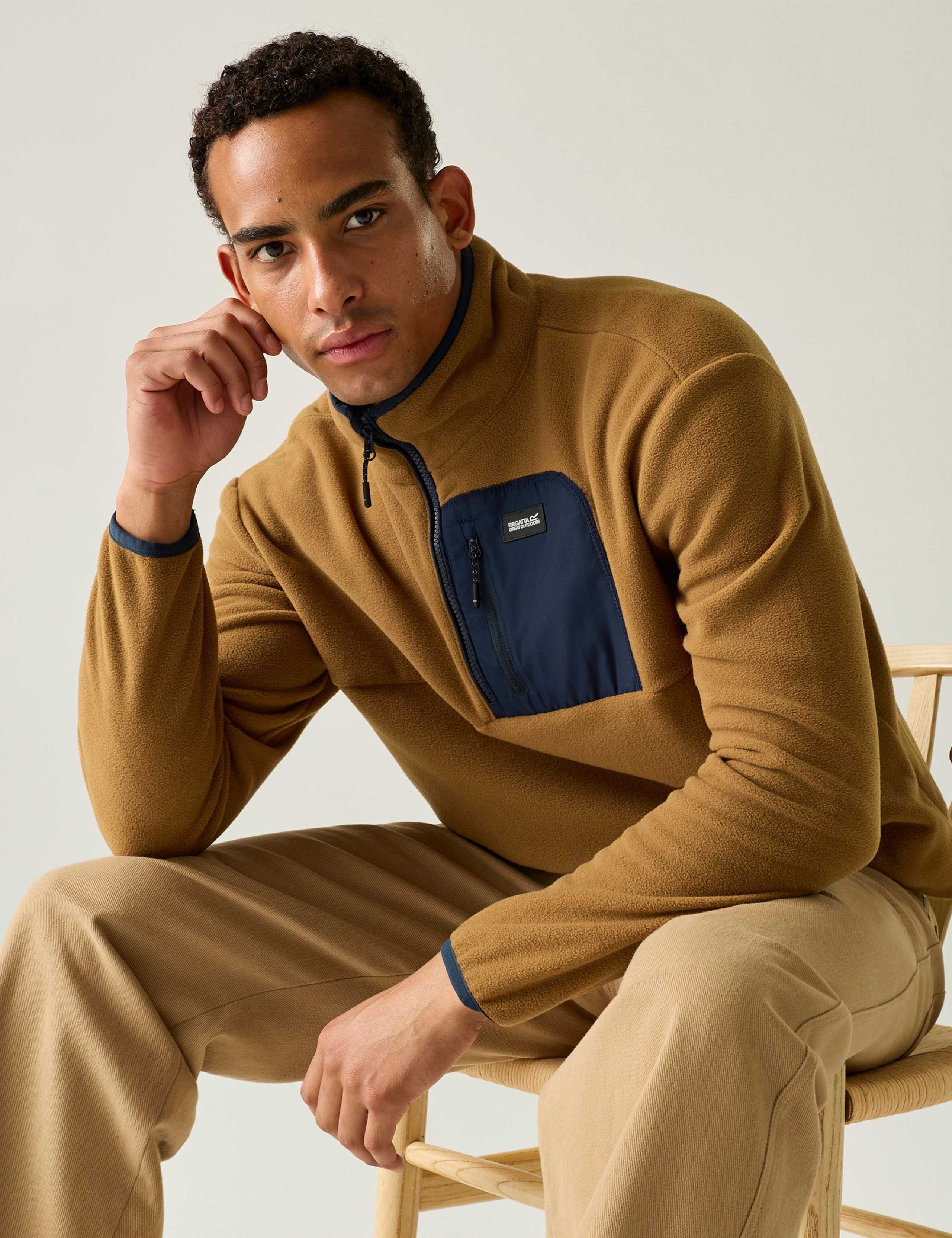 Frankie Funnel Neck Half Zip Fleece
