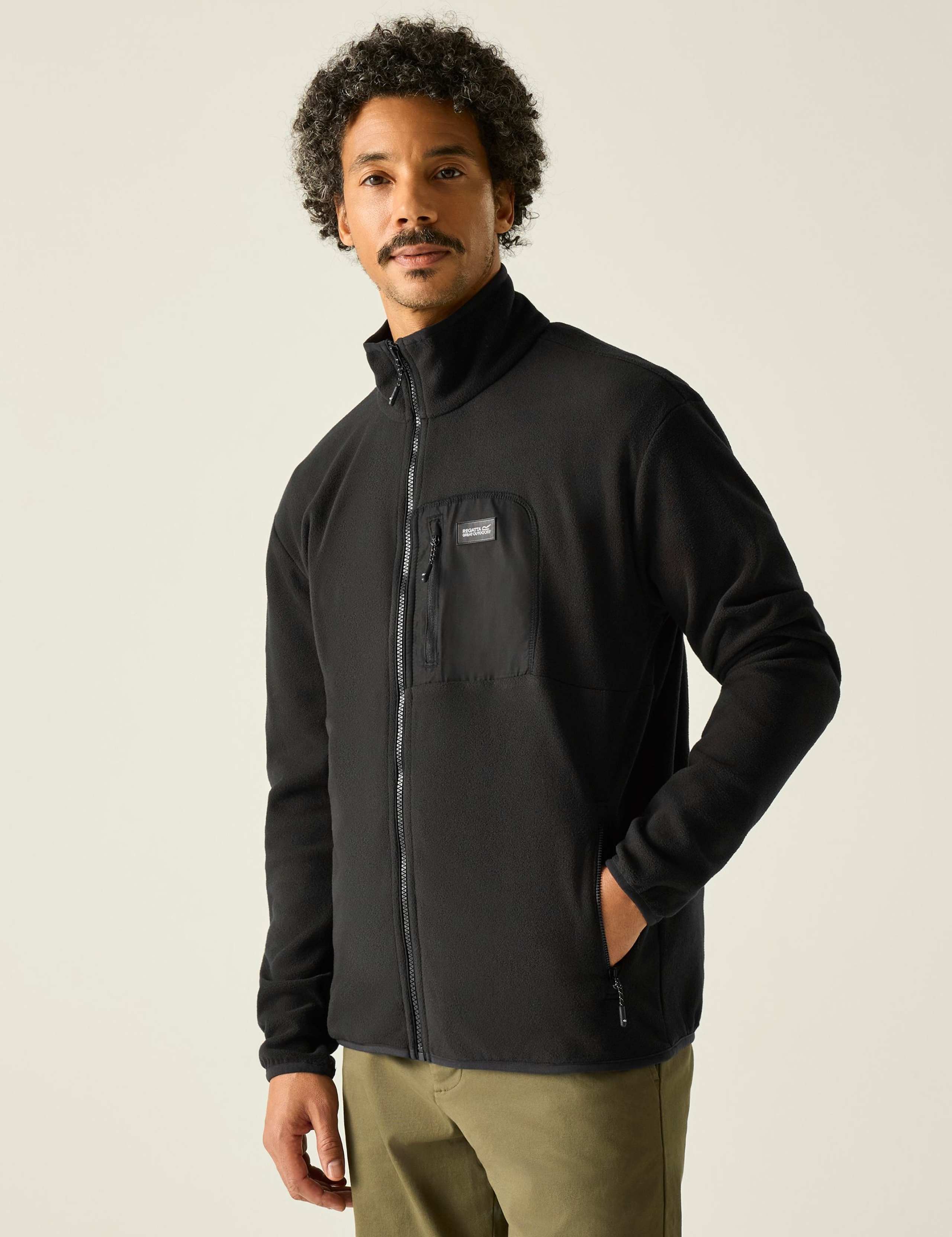 Frankie Fleece Funnel Neck Zip Up Jacket