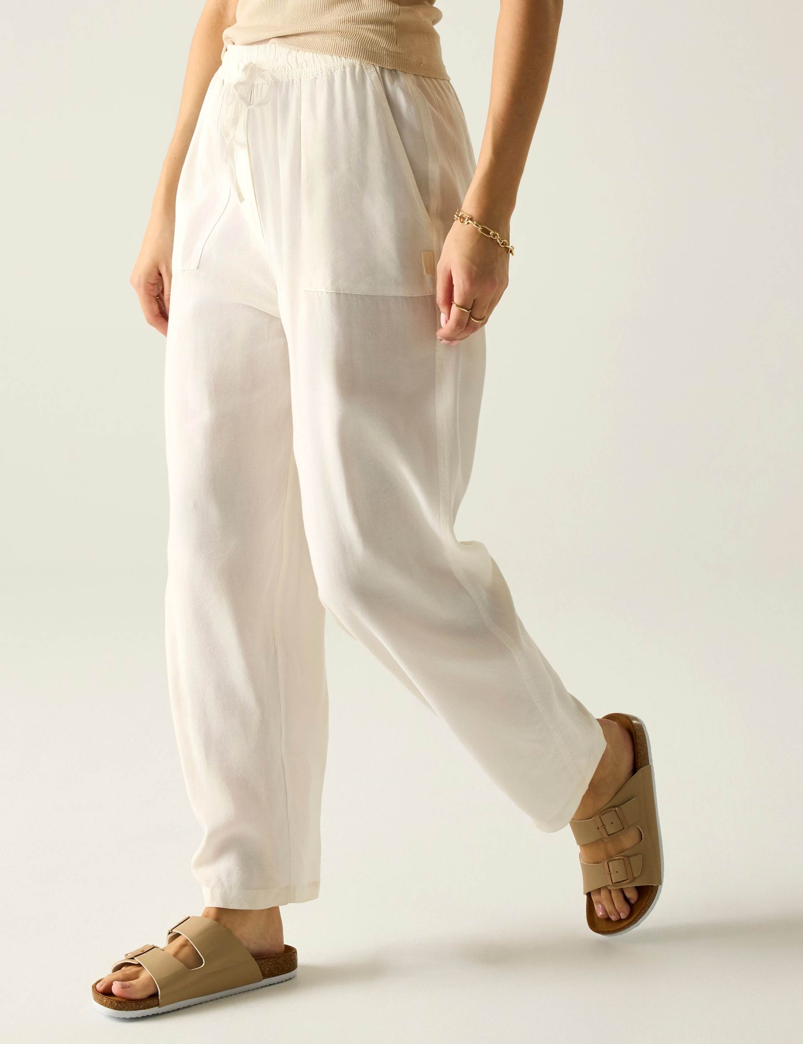 Elbrie Drawstring Straight Leg Trousers