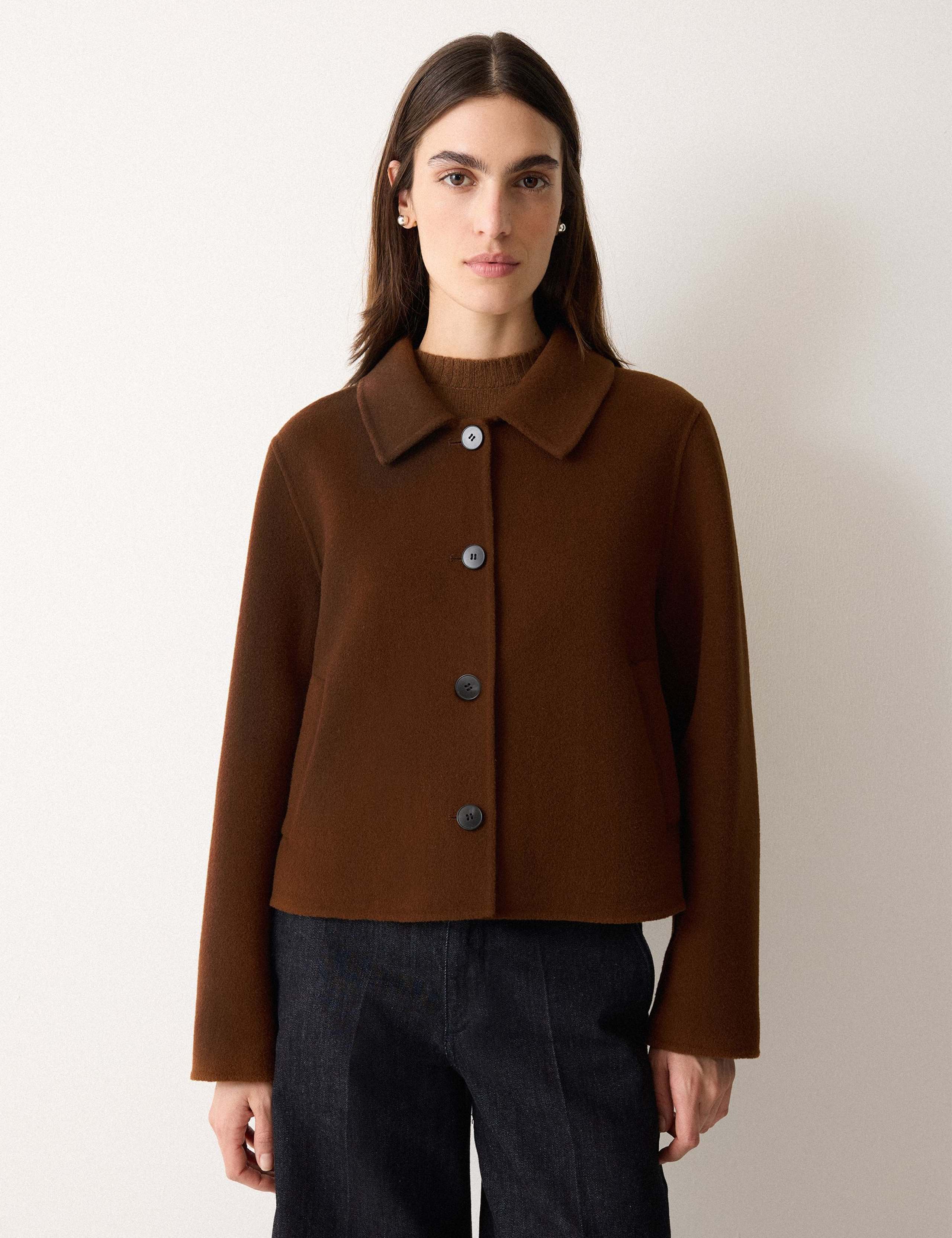 Double Faced Wool Rich Short Jacket