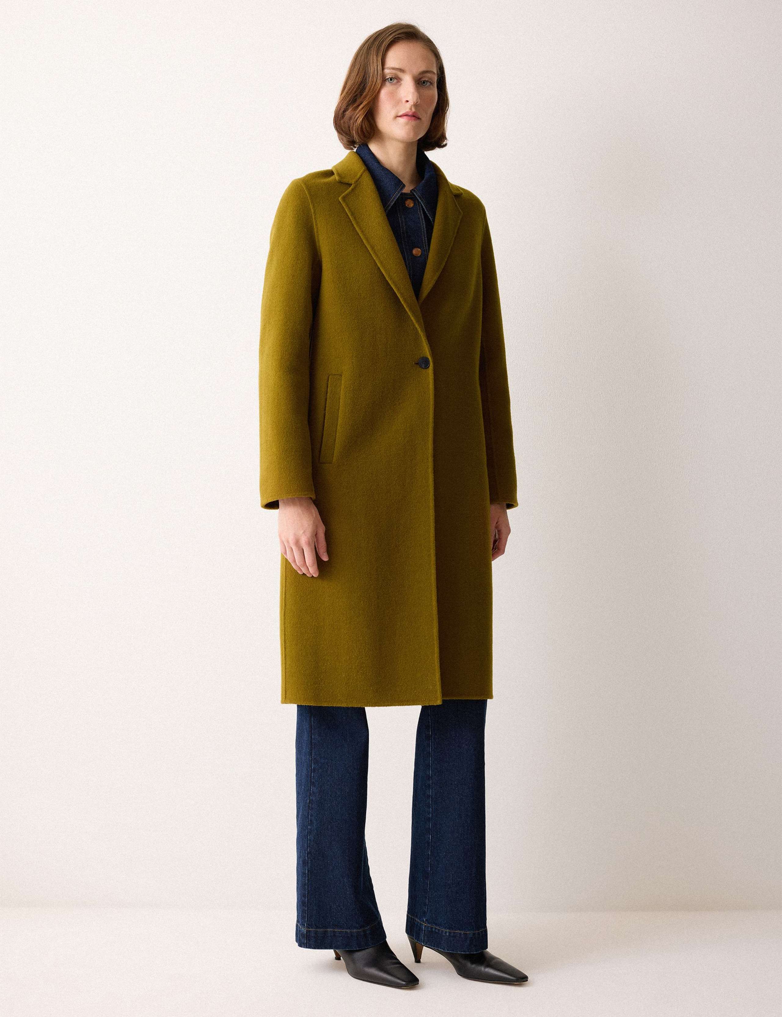 Double Faced Wool Rich Tailored Coat