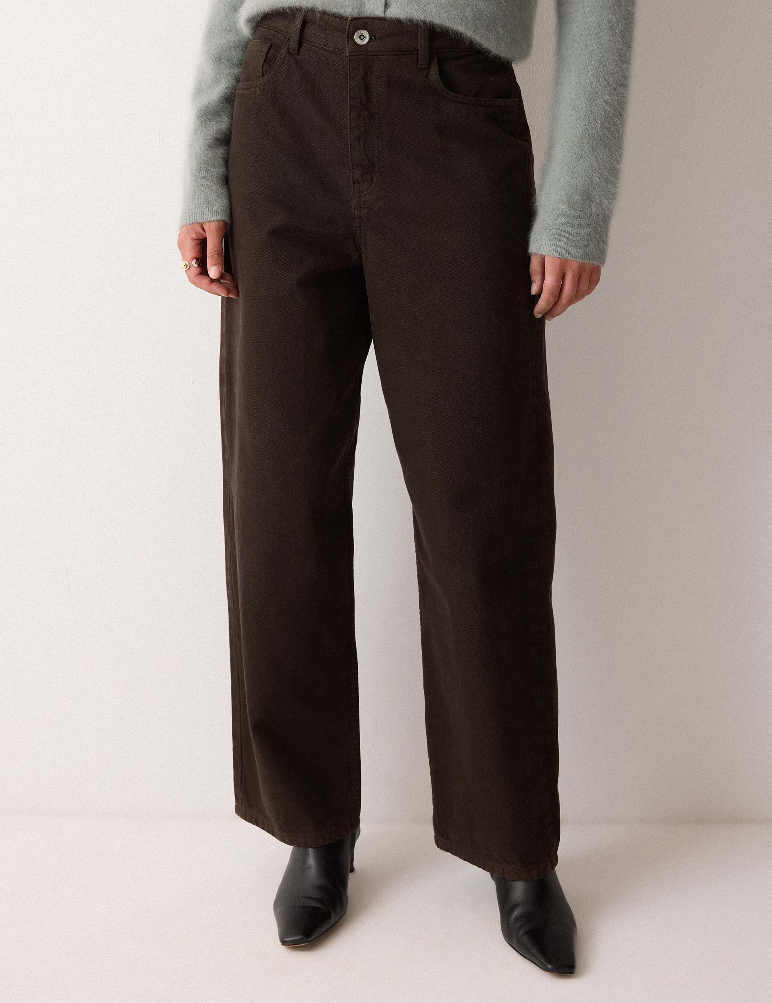 High Waisted Barrel Jeans