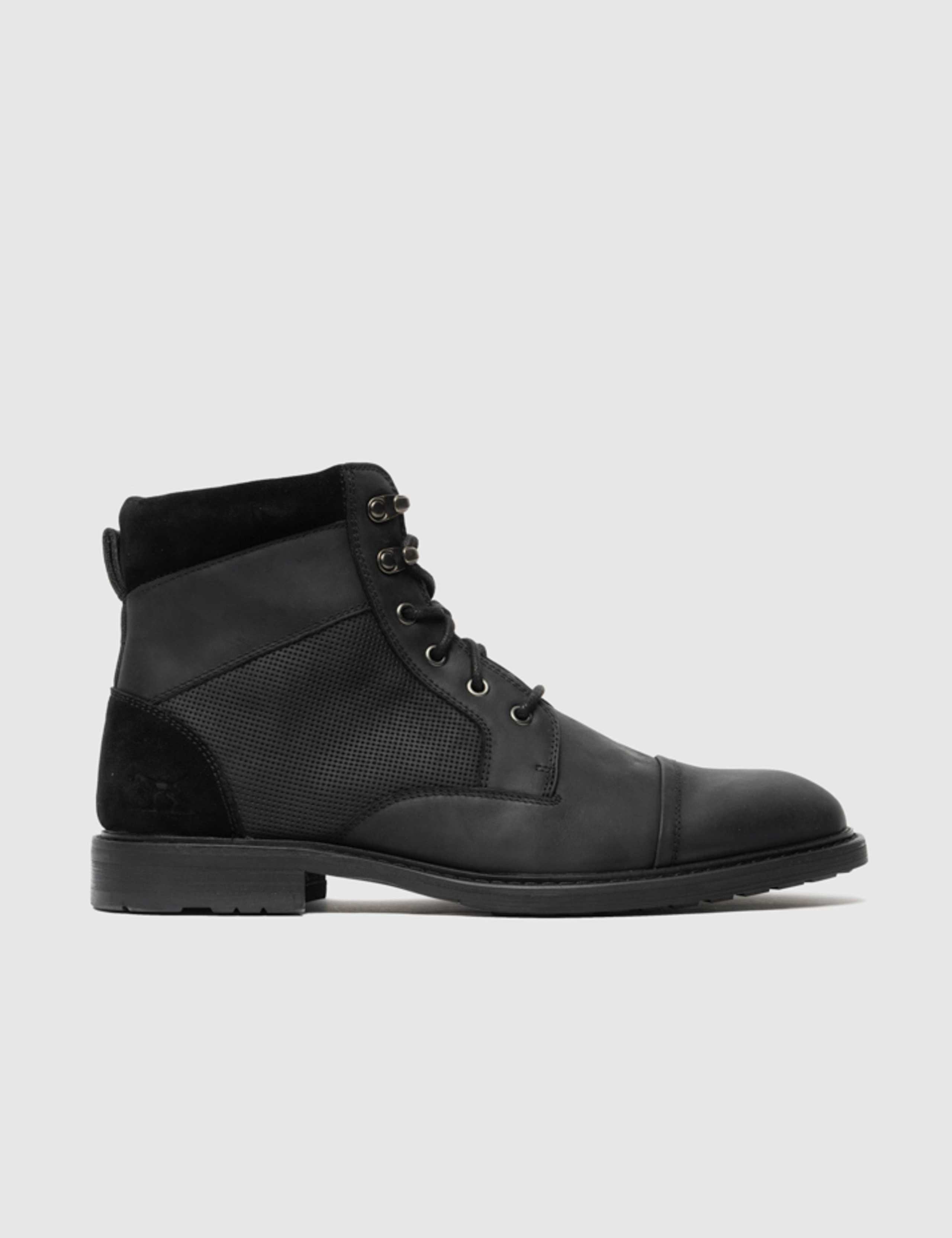 Leather Military Boots