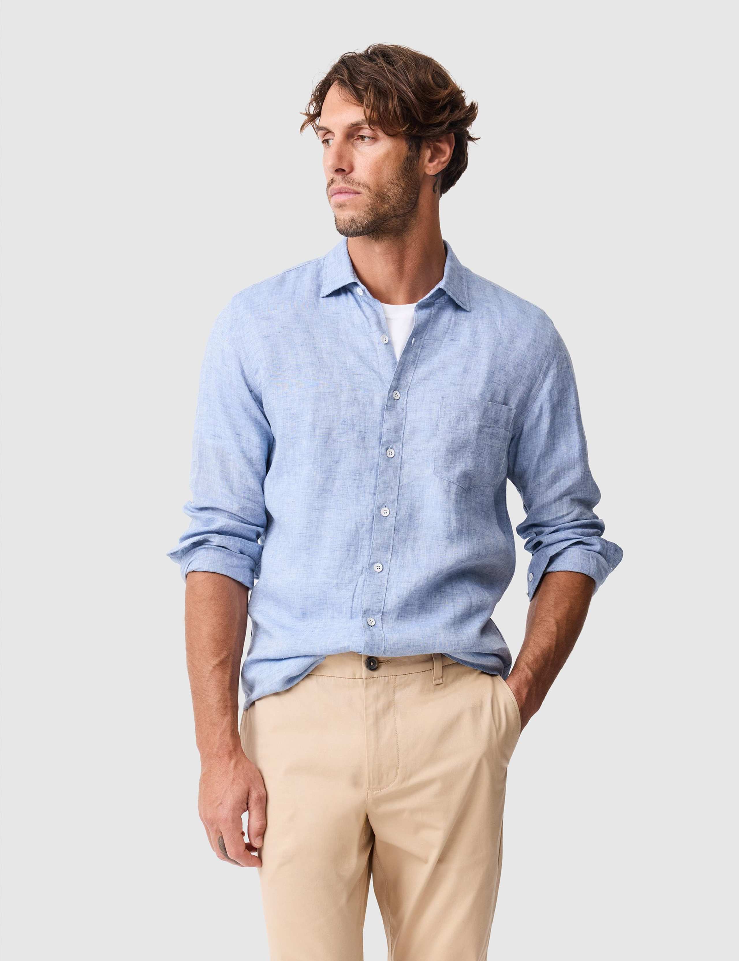 Coromandel Slim Fit Pure Linen Shirt