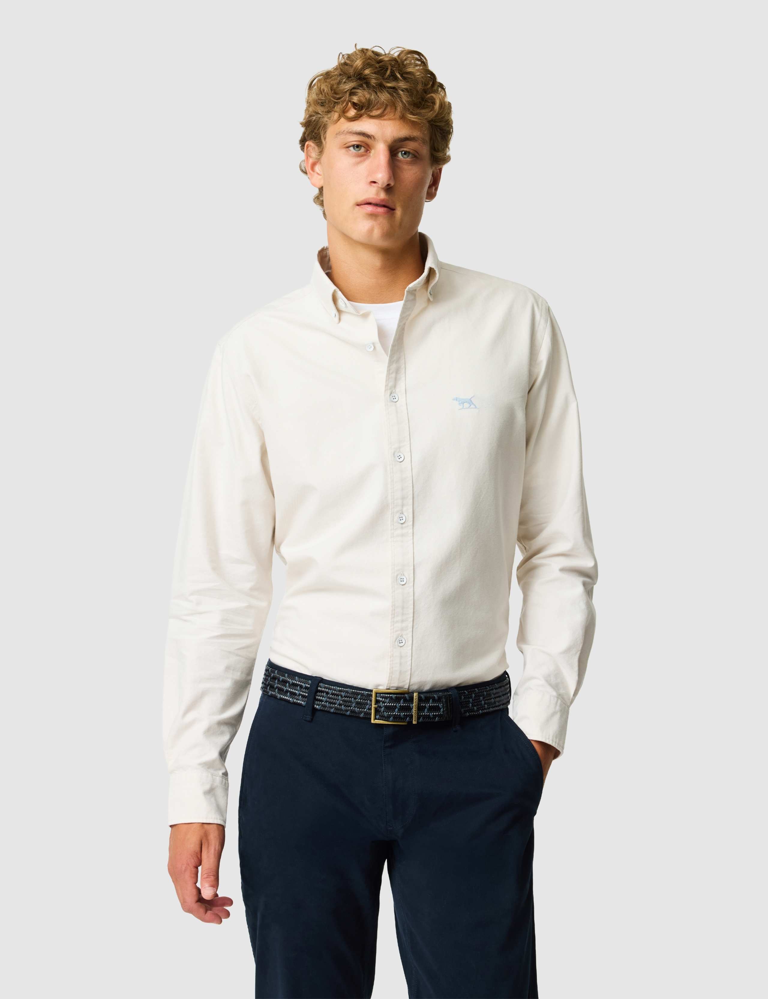 Gunn Slim Fit Pure Cotton Oxford Shirt