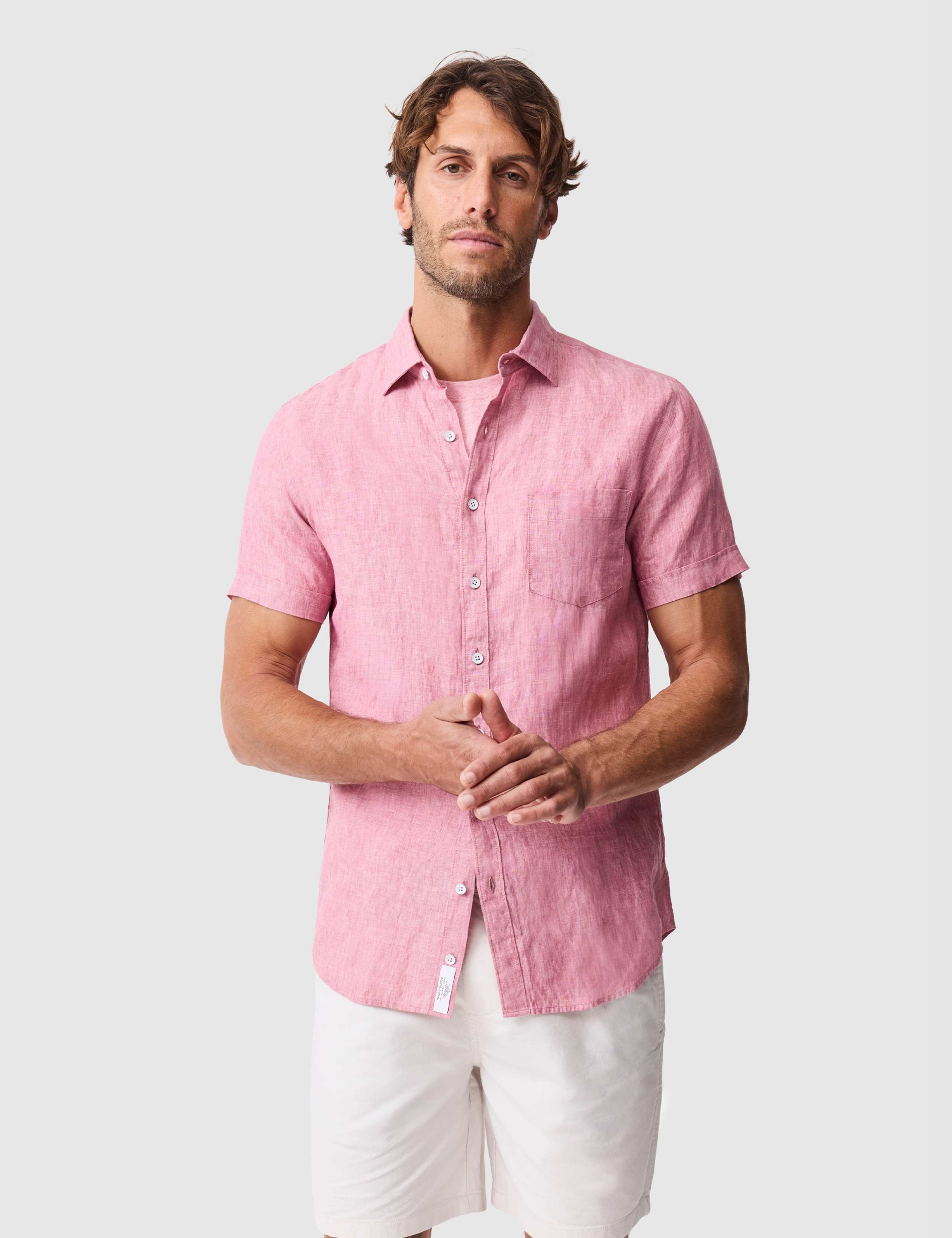Palm Beach Slim Fit Pure Linen Shirt