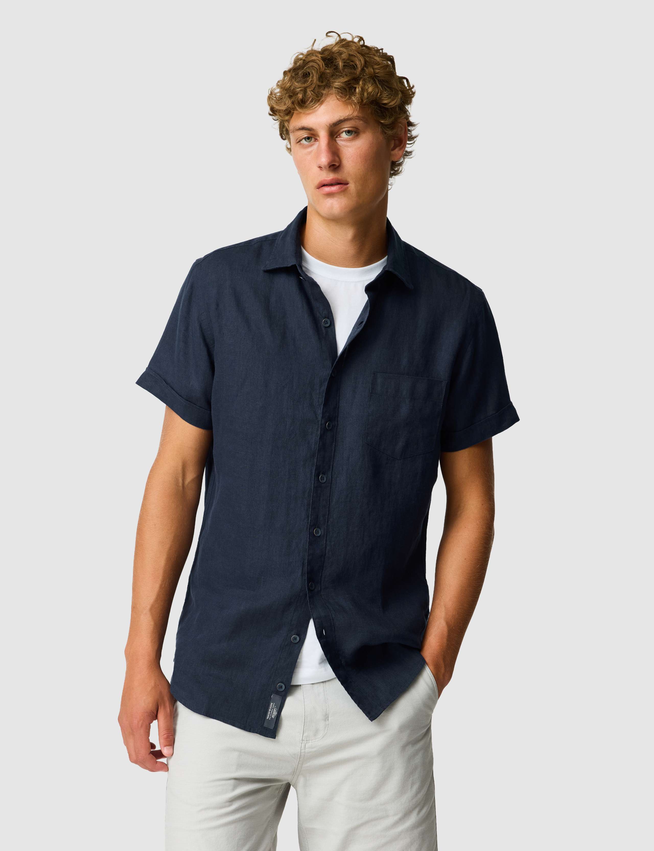 Palm Beach Slim Fit Pure Linen Shirt