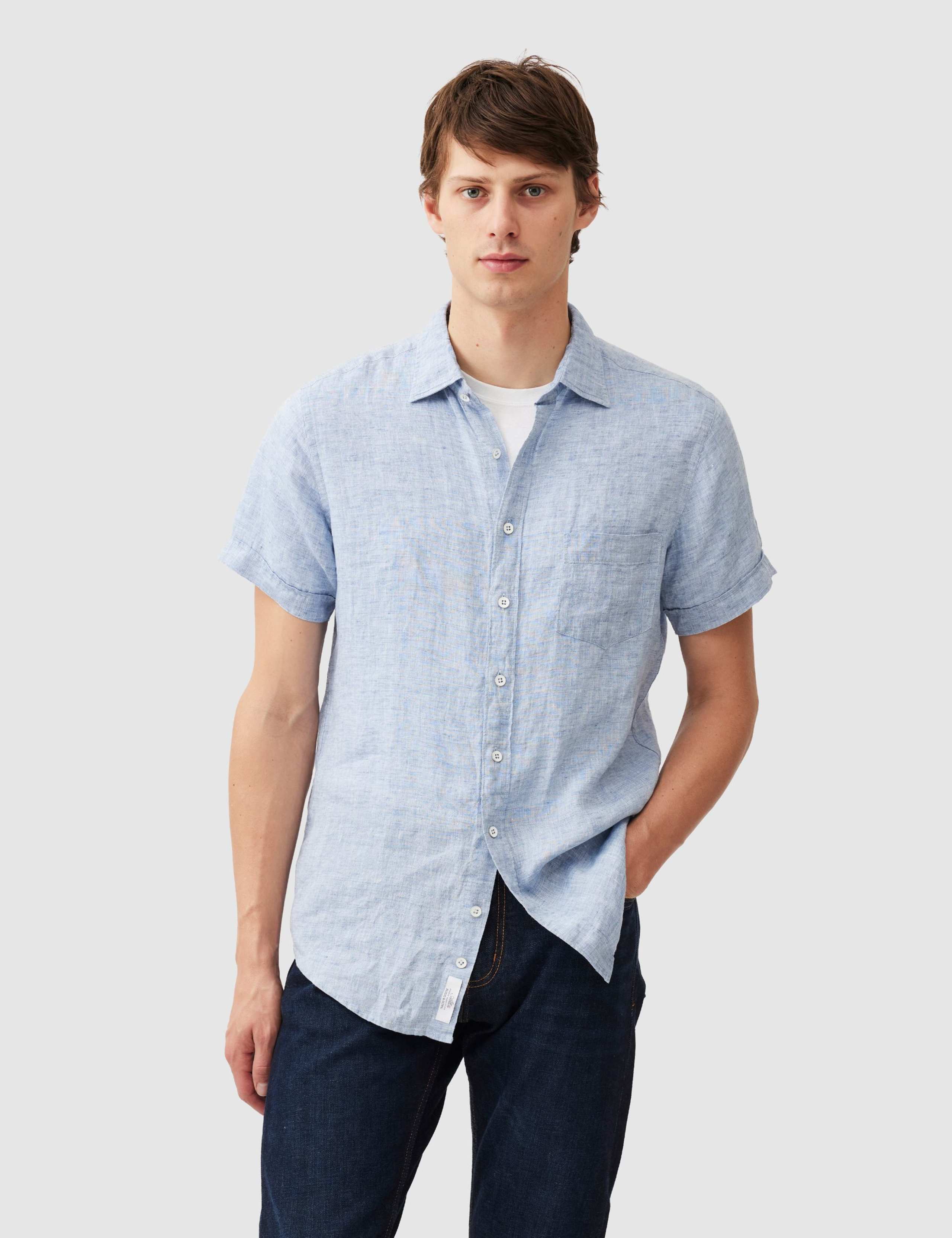 Palm Beach Slim Fit Pure Linen Shirt
