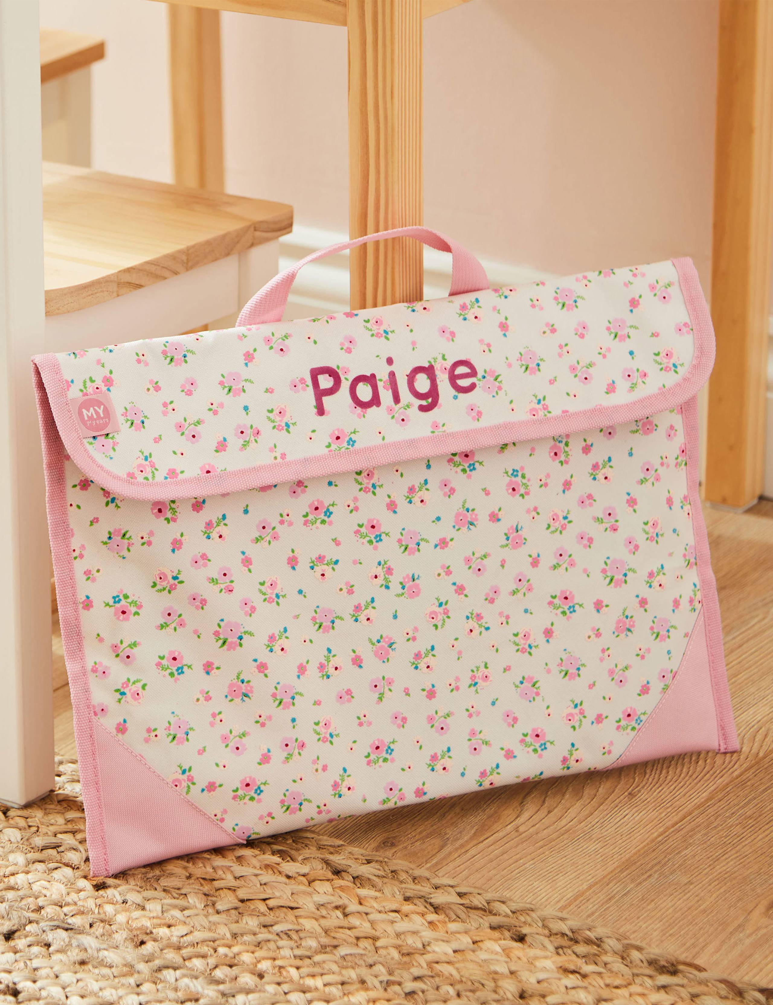 Personalised Ditsy Print Book Bag