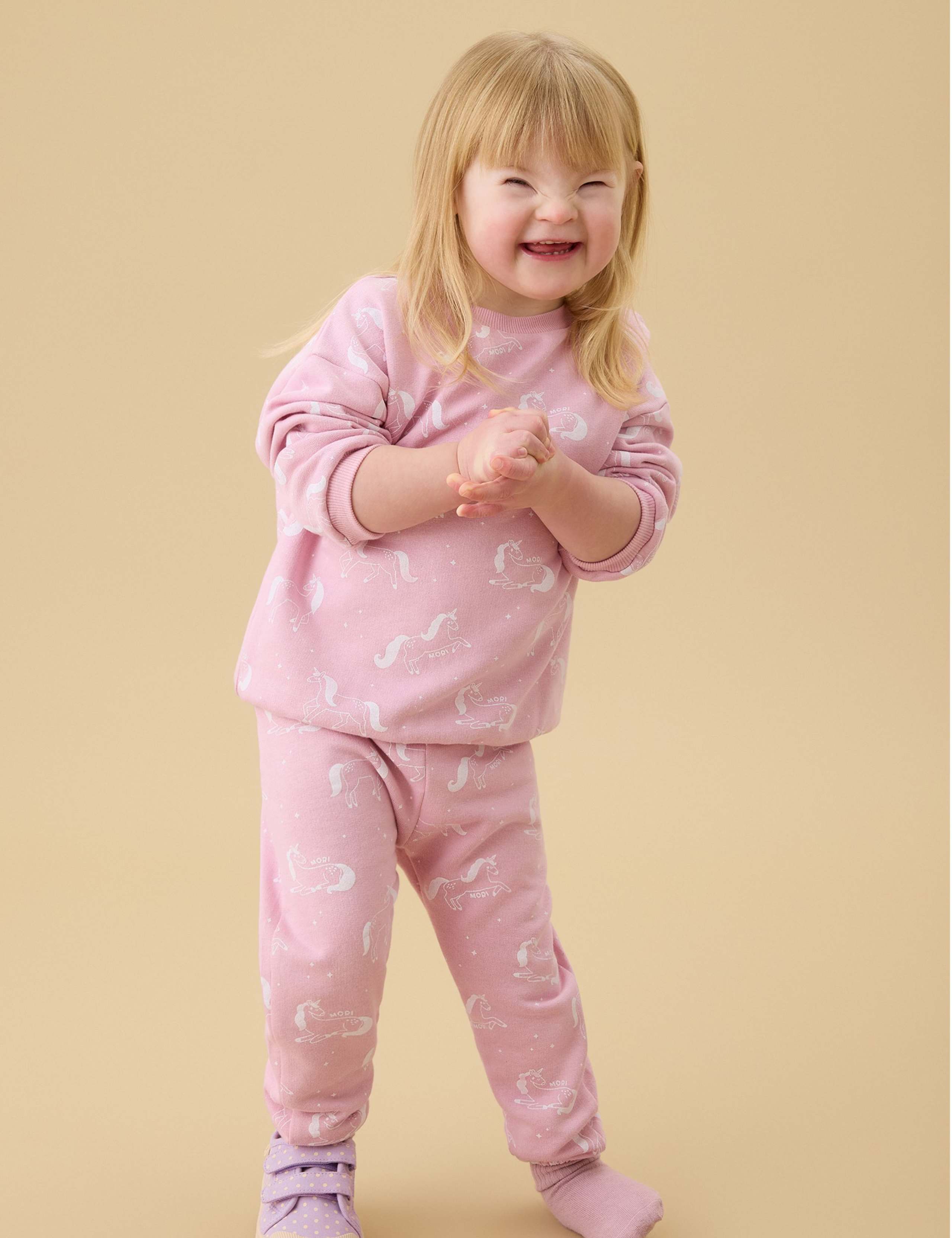 Cotton Blend Unicorn Frill Waist Joggers (3 Mths-6 Yrs)