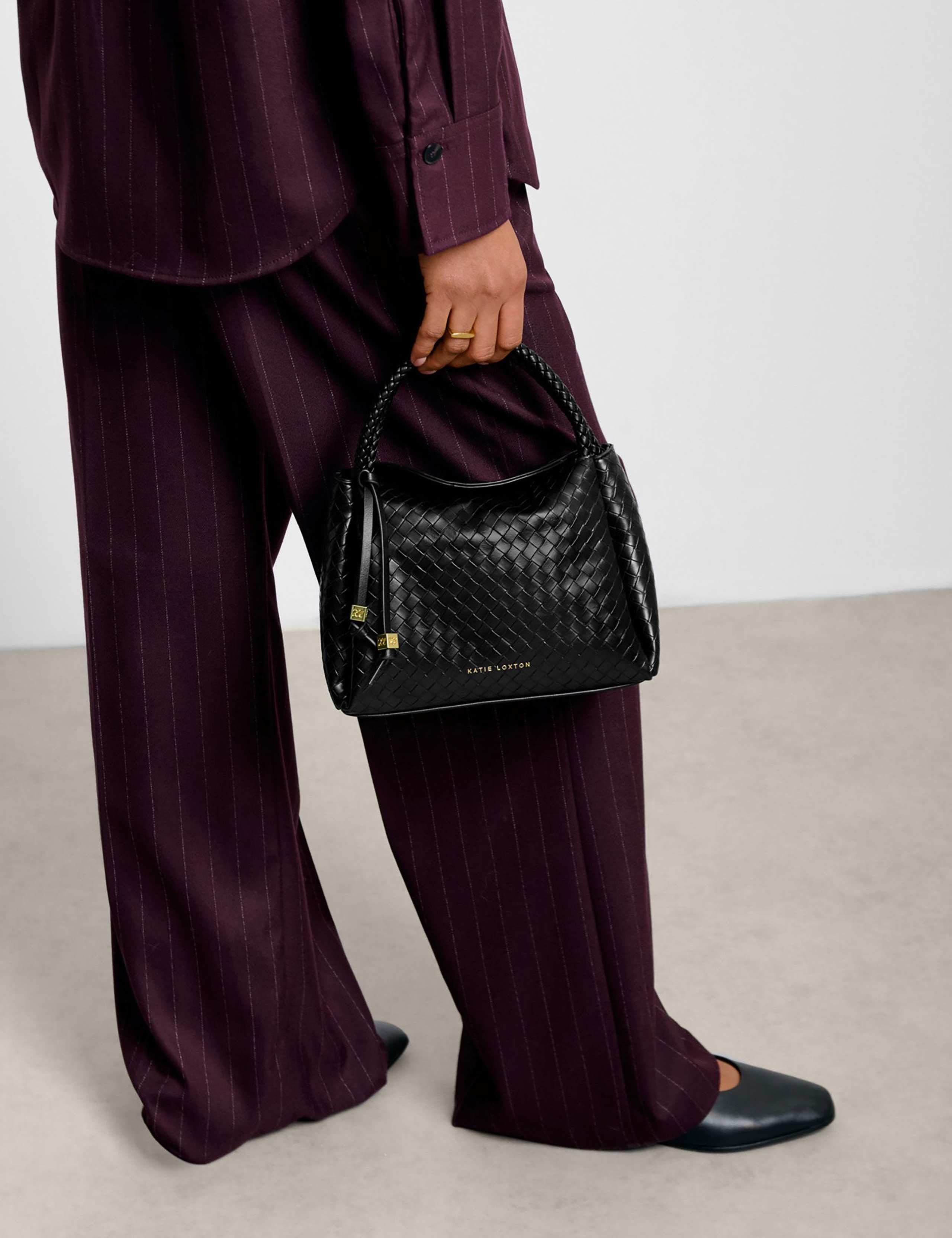 Woven Top Handle Grab Bag
